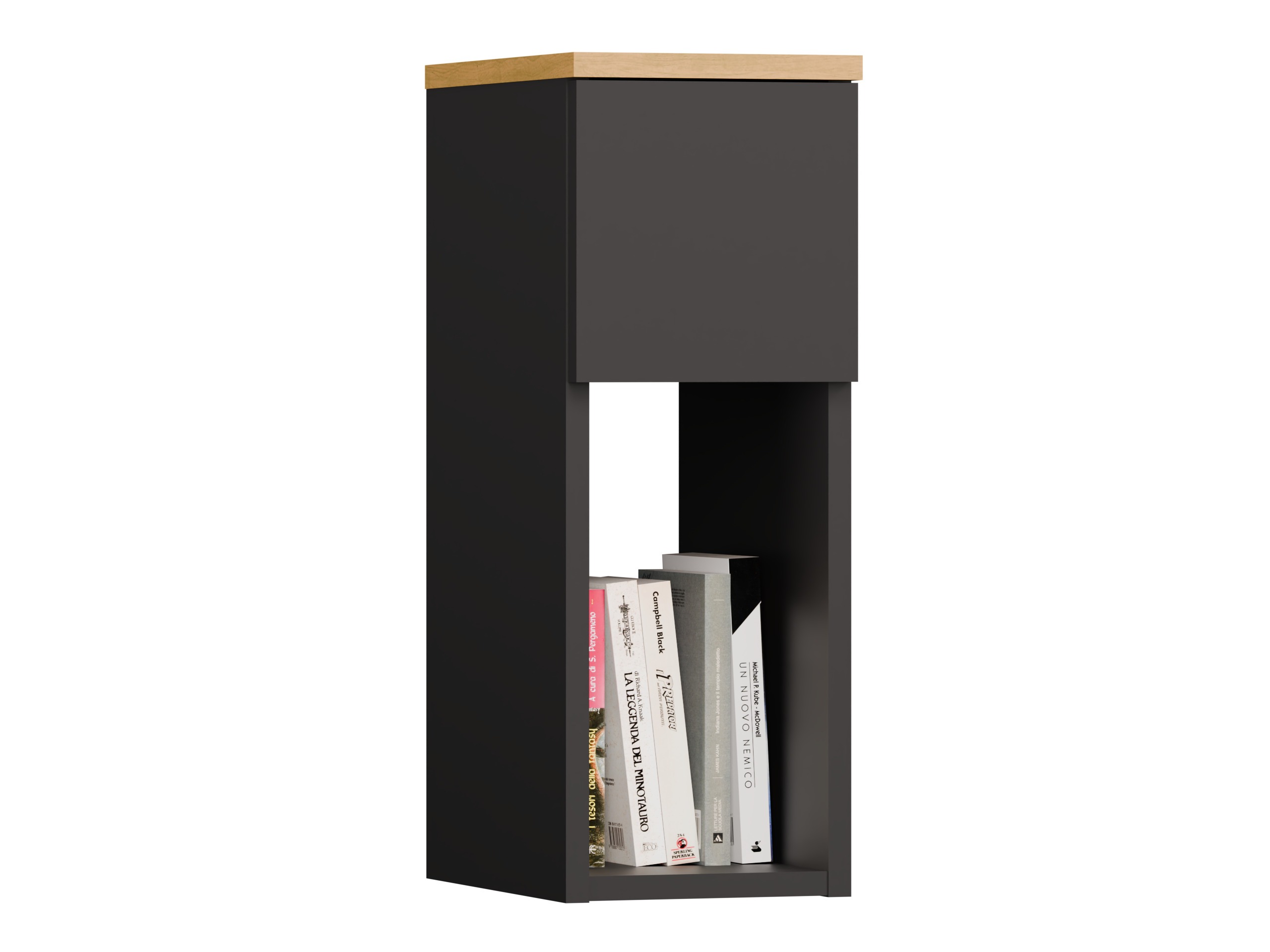 Naktinis staliukas Mandeville 304 (Antracitas + Artisan ąžuolas)