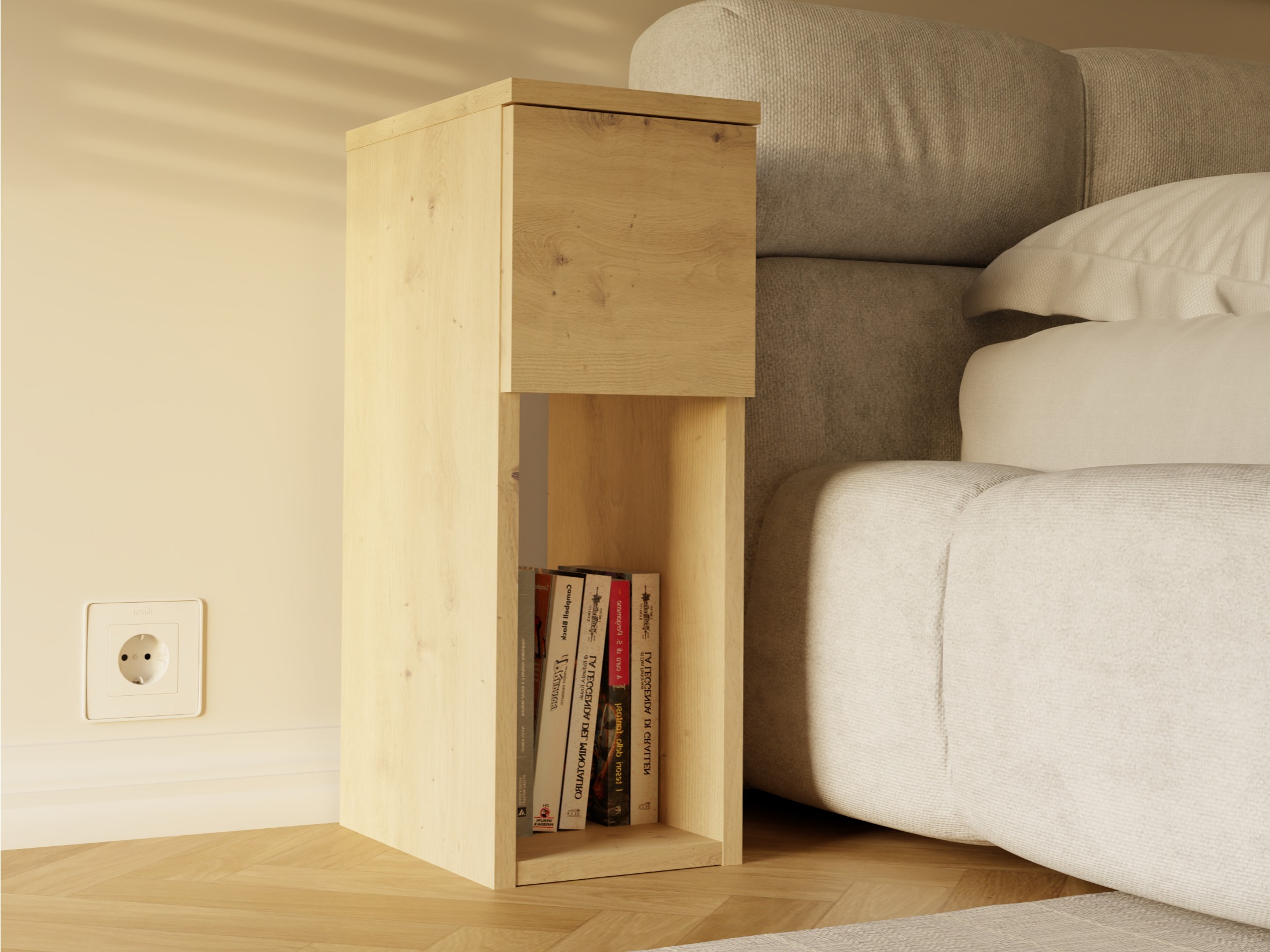 Naktinis staliukas Mandeville 304 (Artisan ąžuolas)