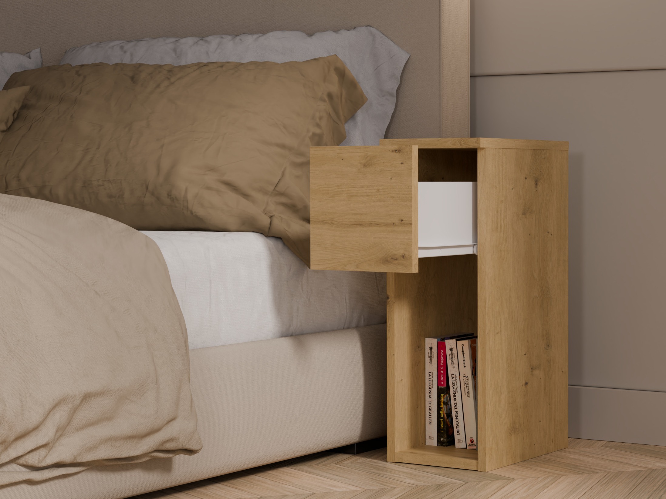 Naktinis staliukas Mandeville 304 (Artisan ąžuolas)