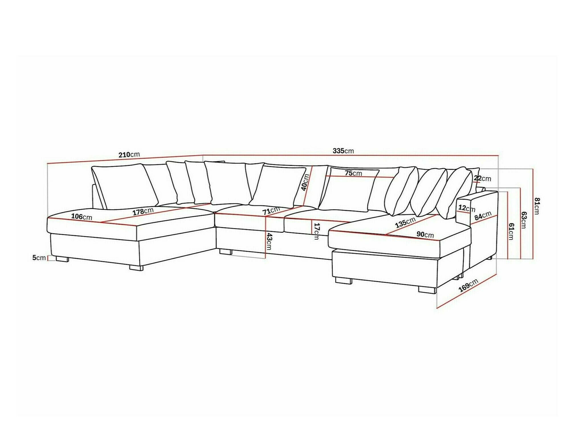 Minkštas kampas Tivsoe 106 (Fresh 01)