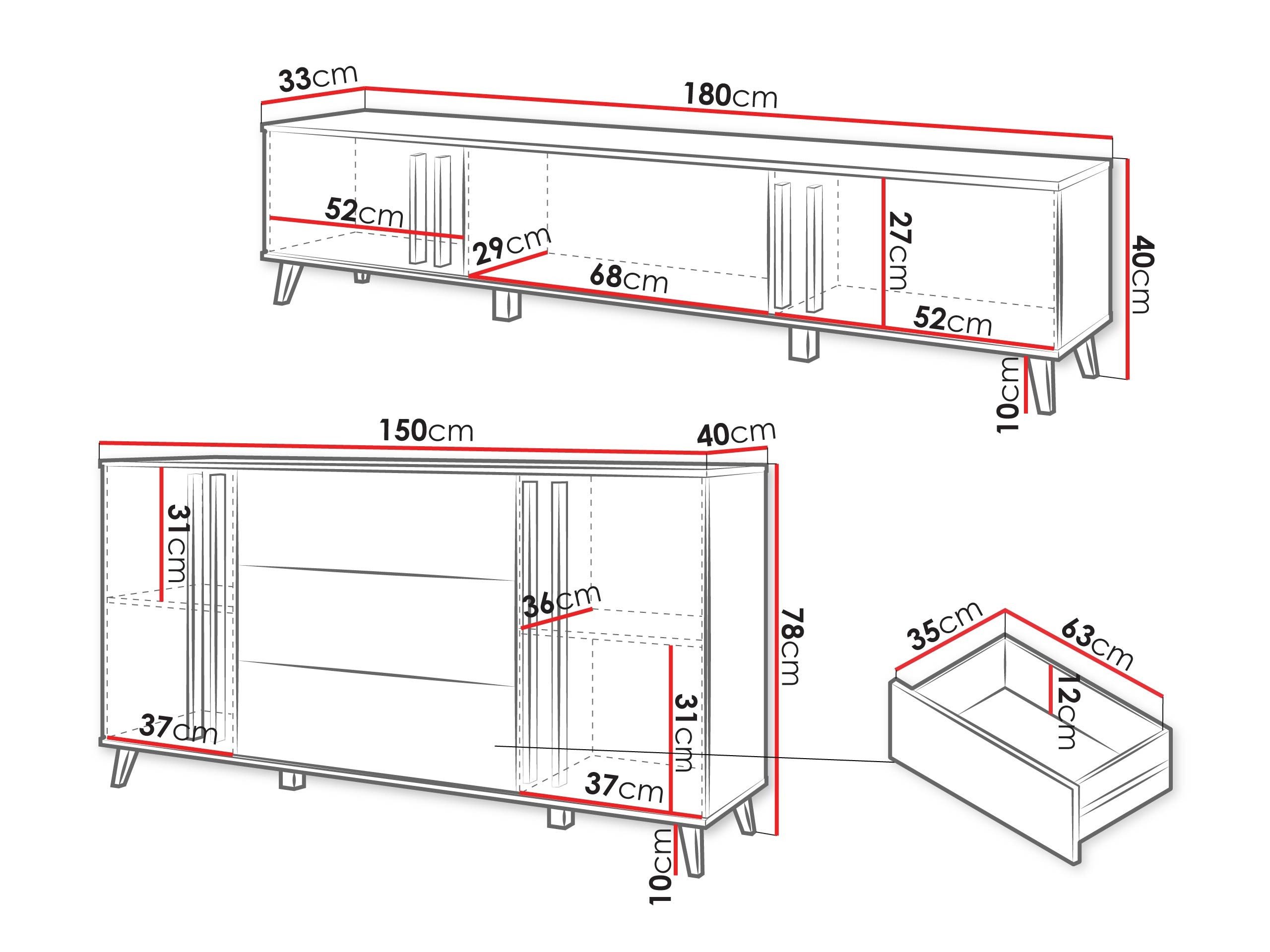 Svetainės komplektas Facetor III (Artisan ąžuolas + Grafitas)