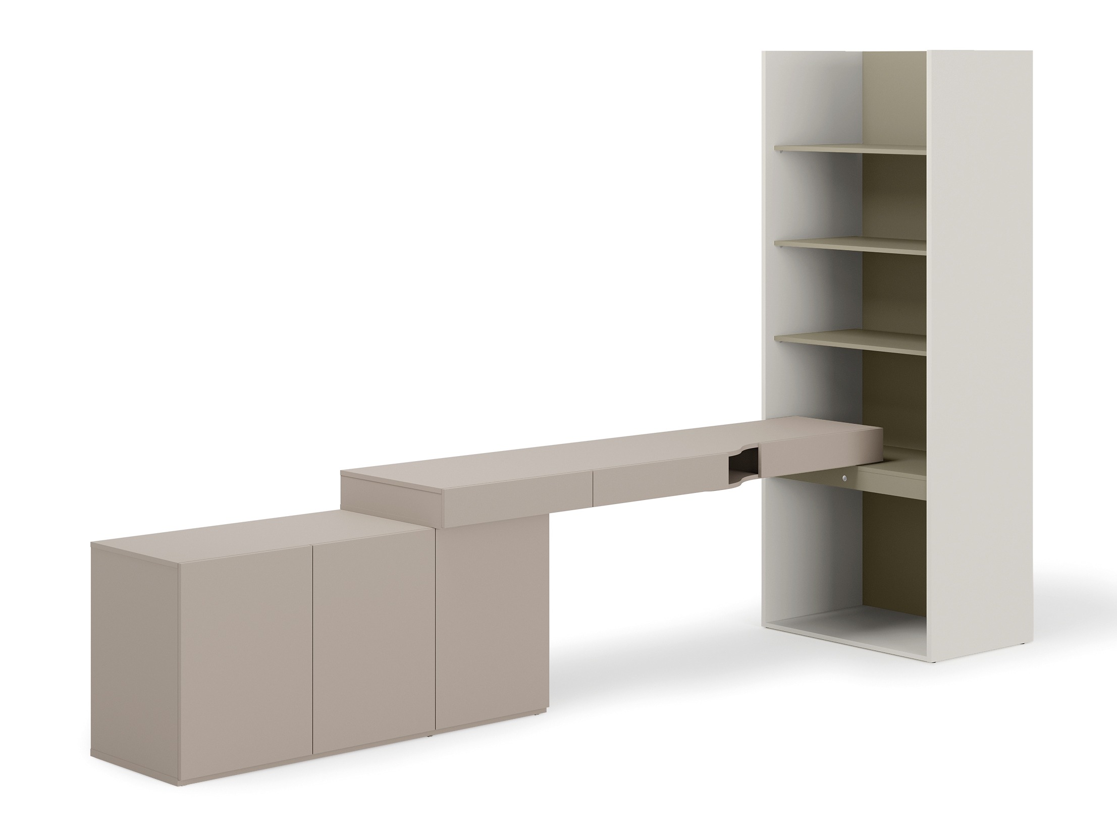 Namų biuro komplektas Evareve 118 (Pilka + Žalia)