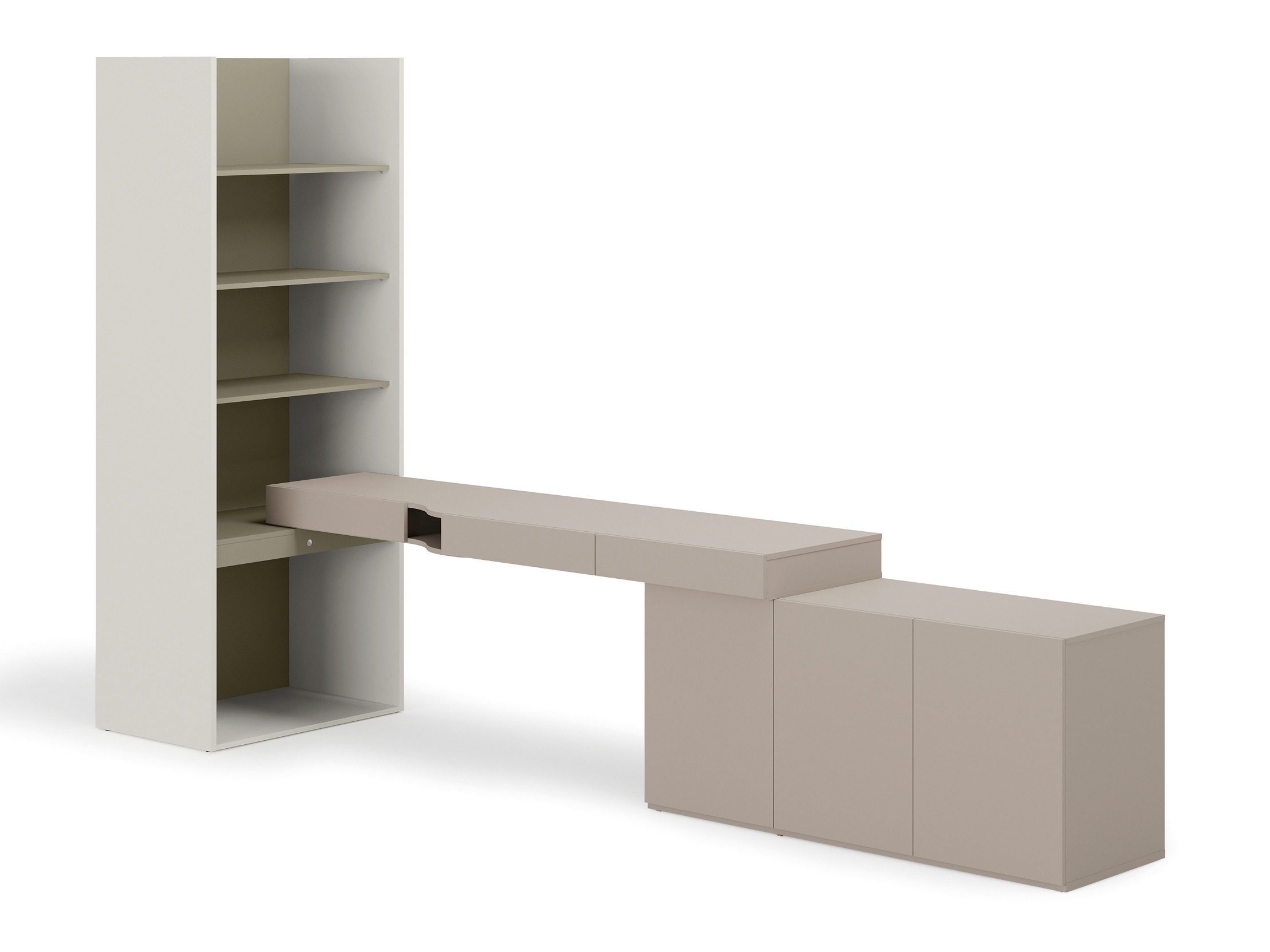 Namų biuro komplektas Evareve 118 (Pilka + Žalia)