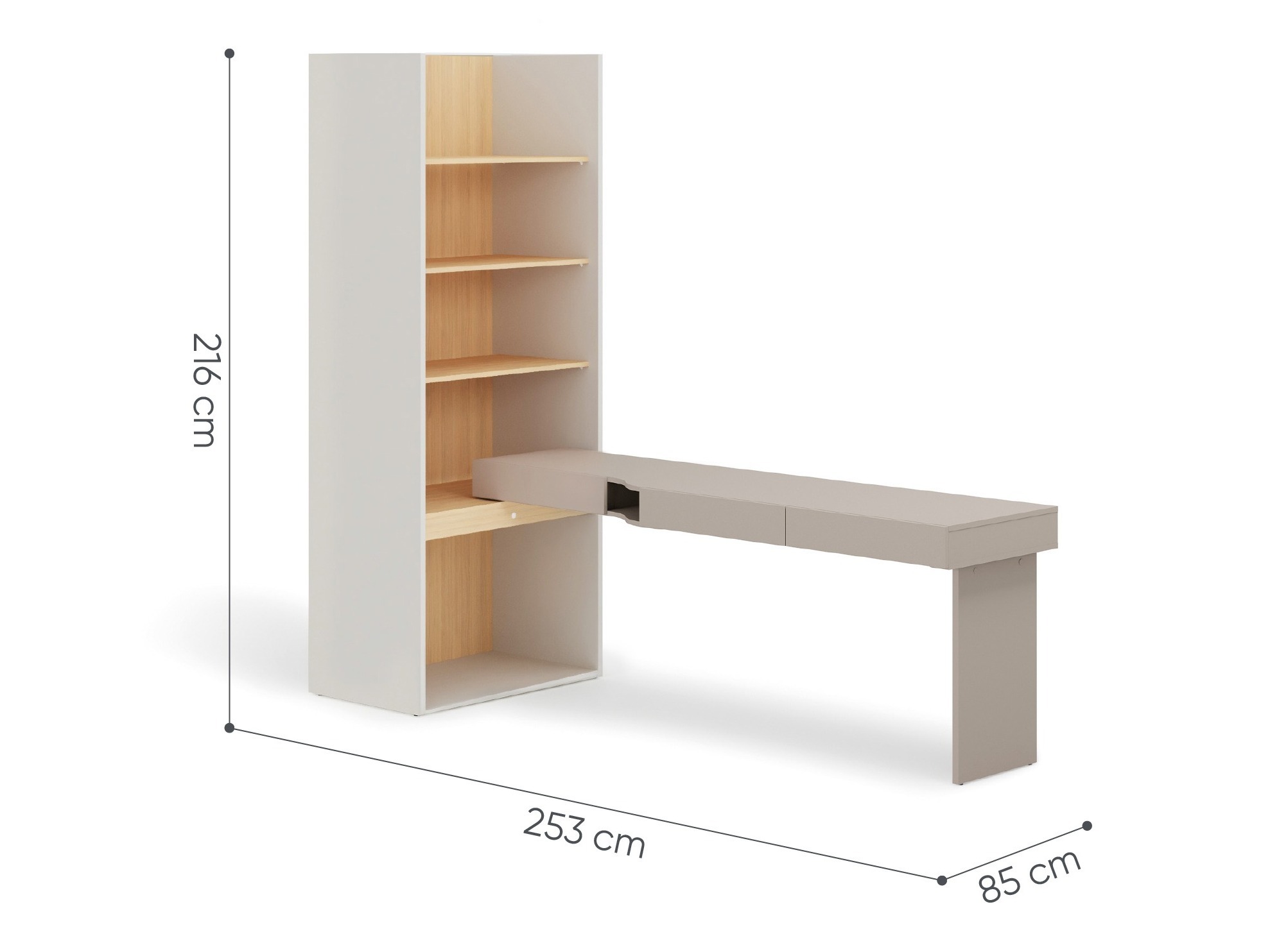 Namų biuro komplektas Evareve 120 (Dešininis)