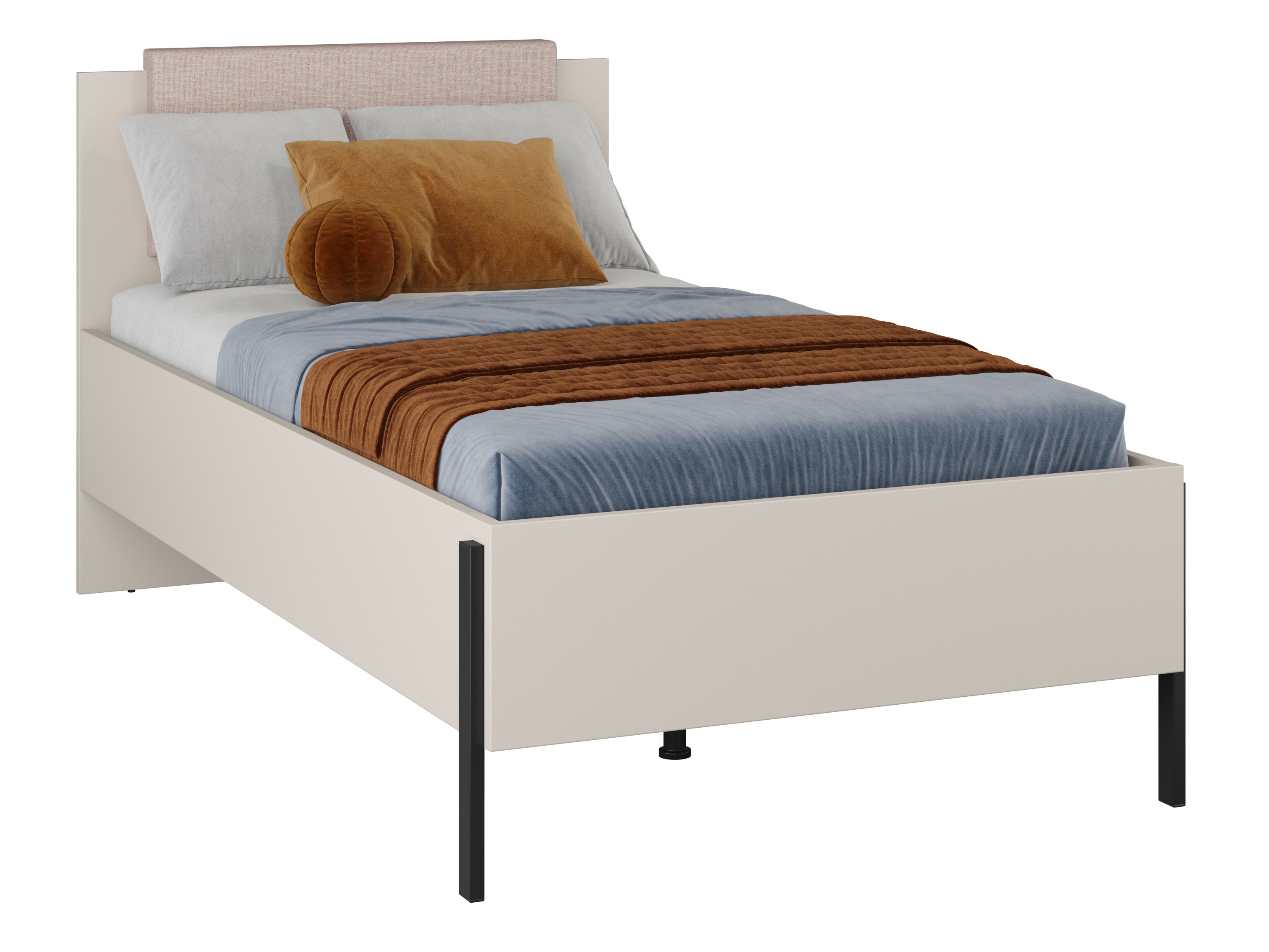 Raudonos viengulės lovos