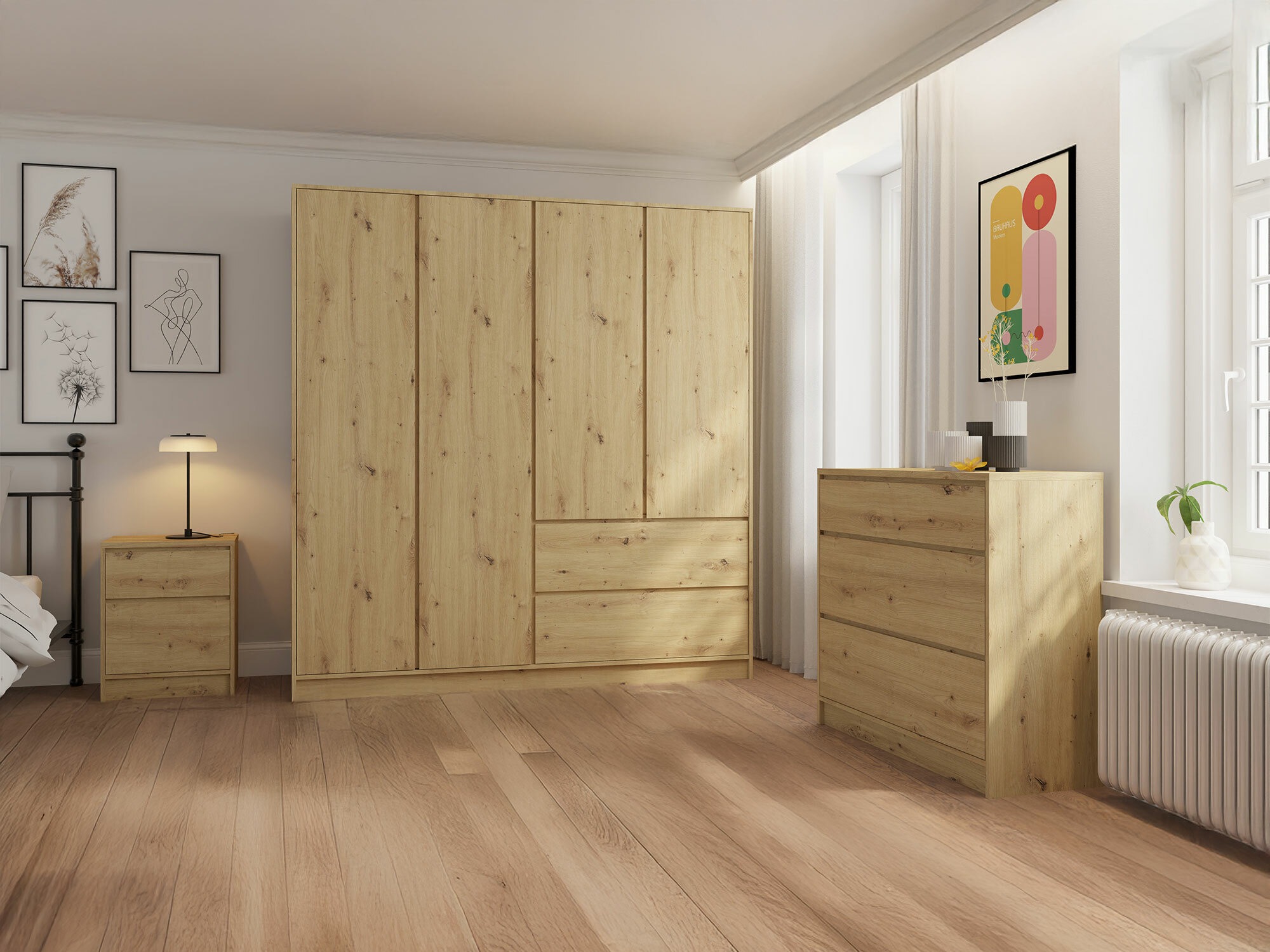 Komoda Mervese 102 (Artisan ąžuolas)