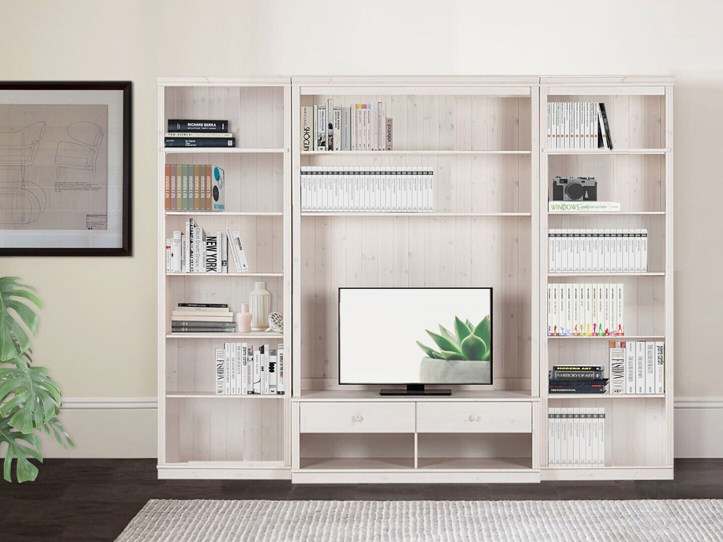 Svetainės komplektas Saltoro 127 (Balta)