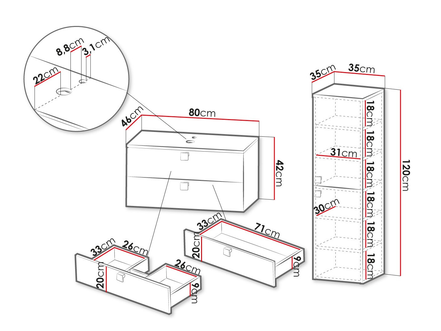 Vonios komplektas ST7412