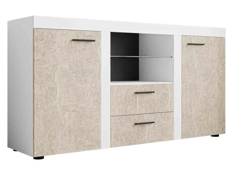 Komoda Tucson 104 (Balta + Betonas)