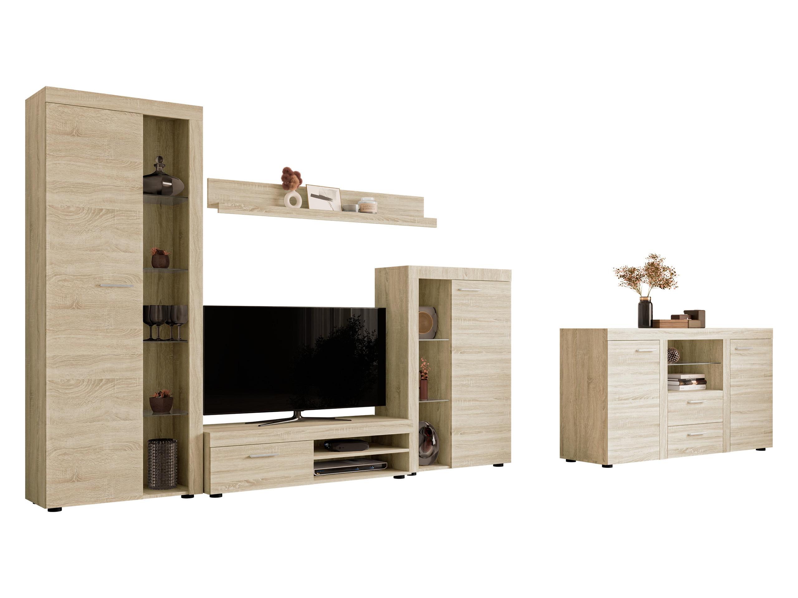 Svetainės komplektas Soca I (Sonomos ąžuolas)