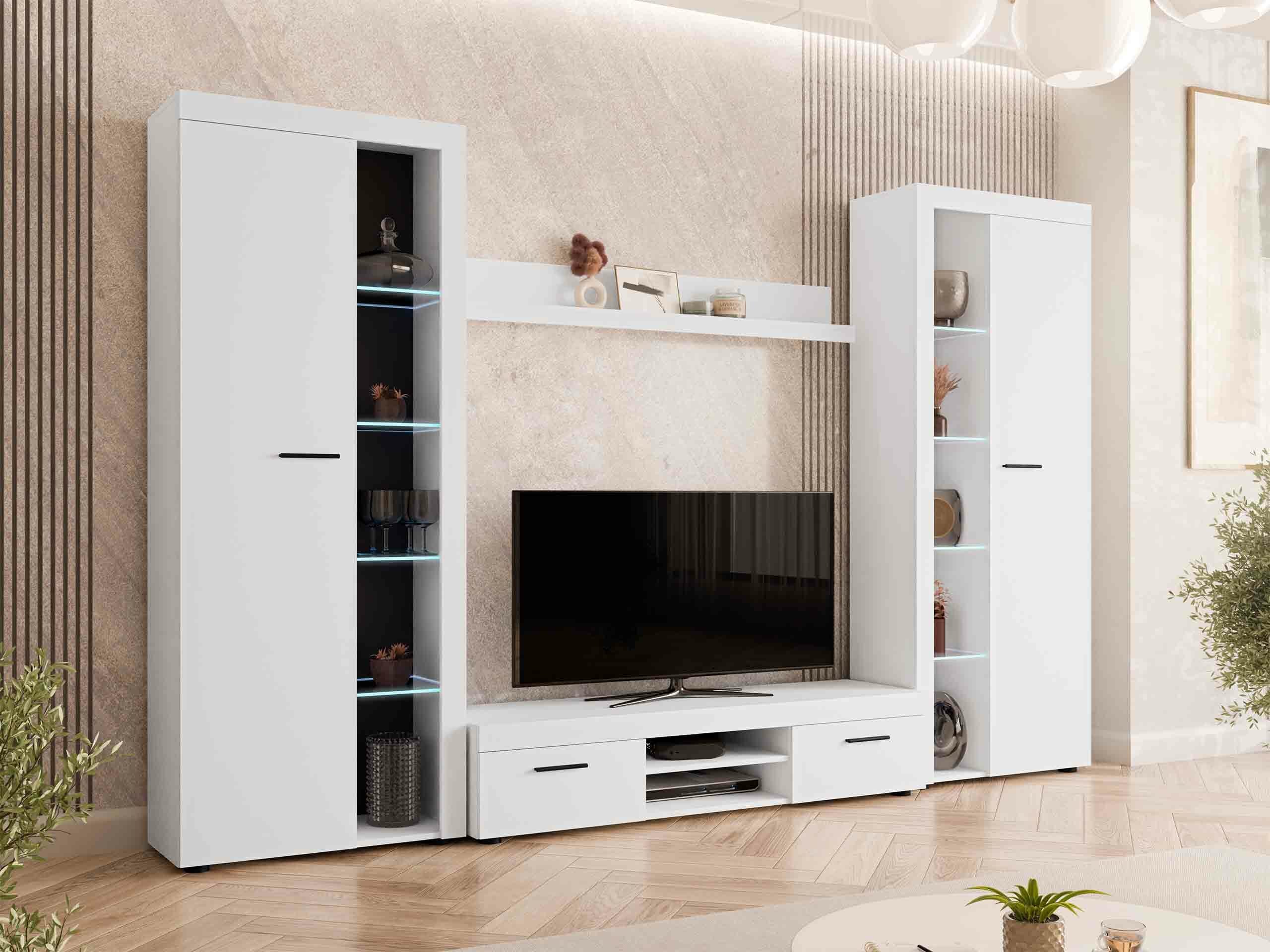 Svetainės komplektas Soca II (Balta)