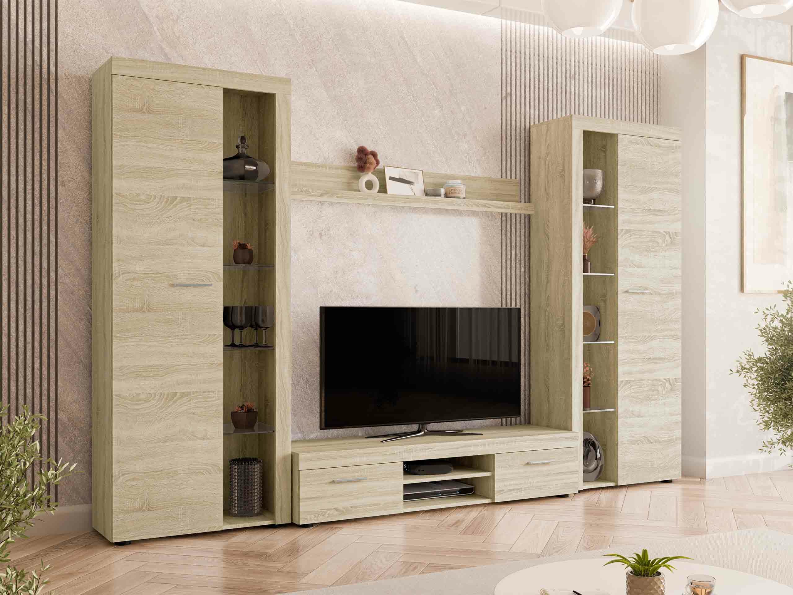 Svetainės komplektas Soca II (Sonomos ąžuolas)