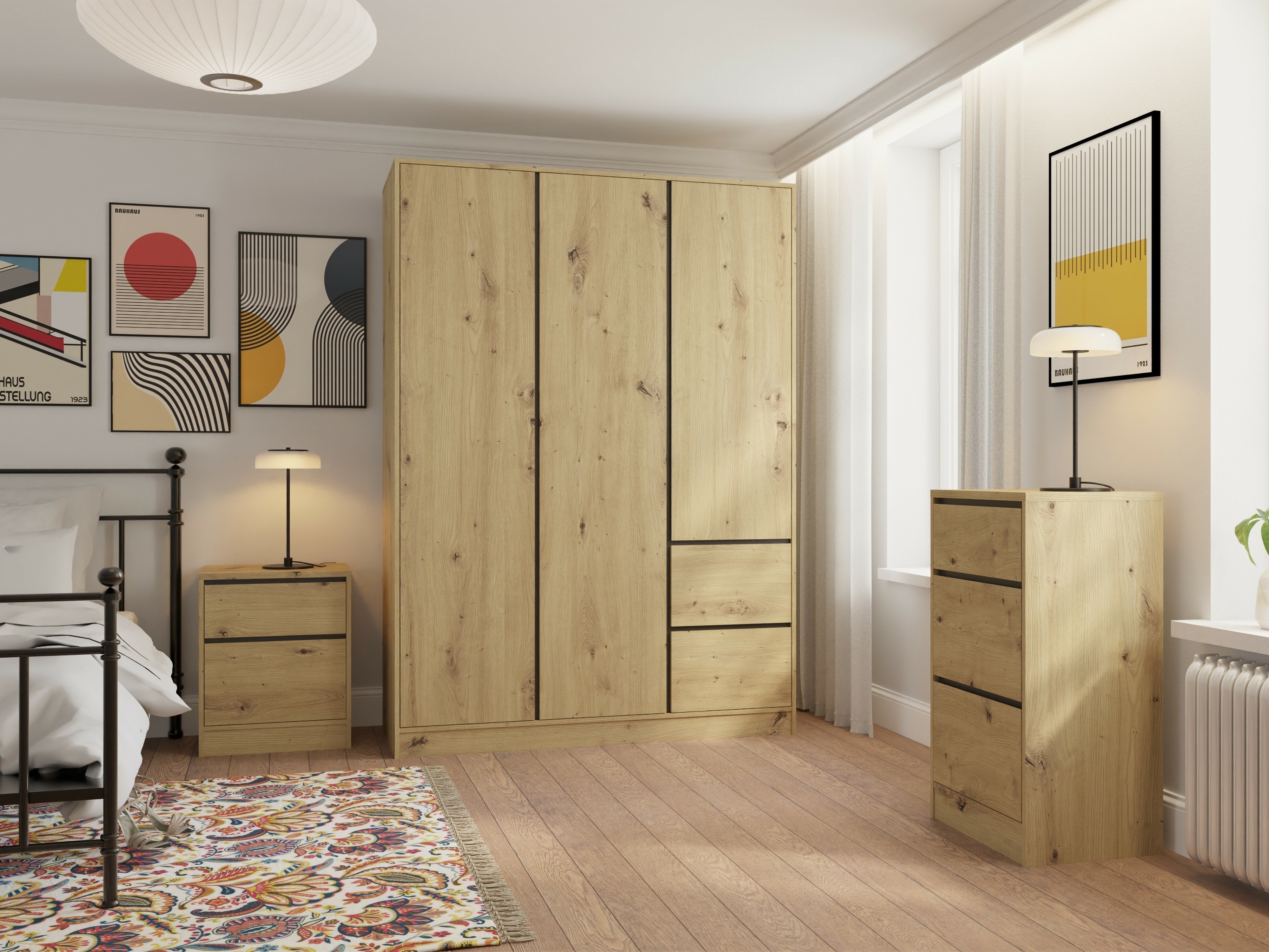 Komoda Mervese 101 (Artisan ąžuolas)