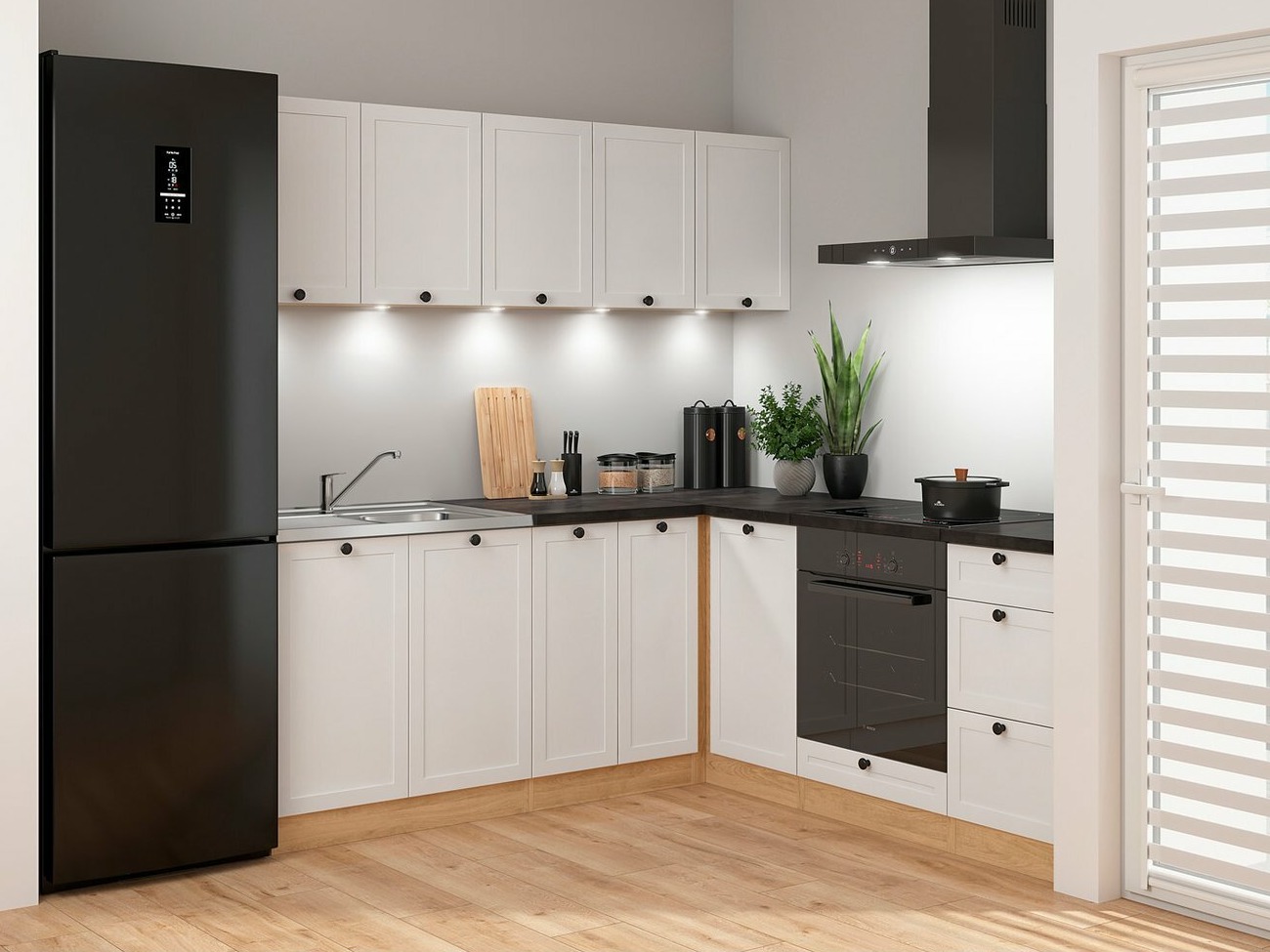 Modulinis virtuvės komplektas Classic White Oak 124