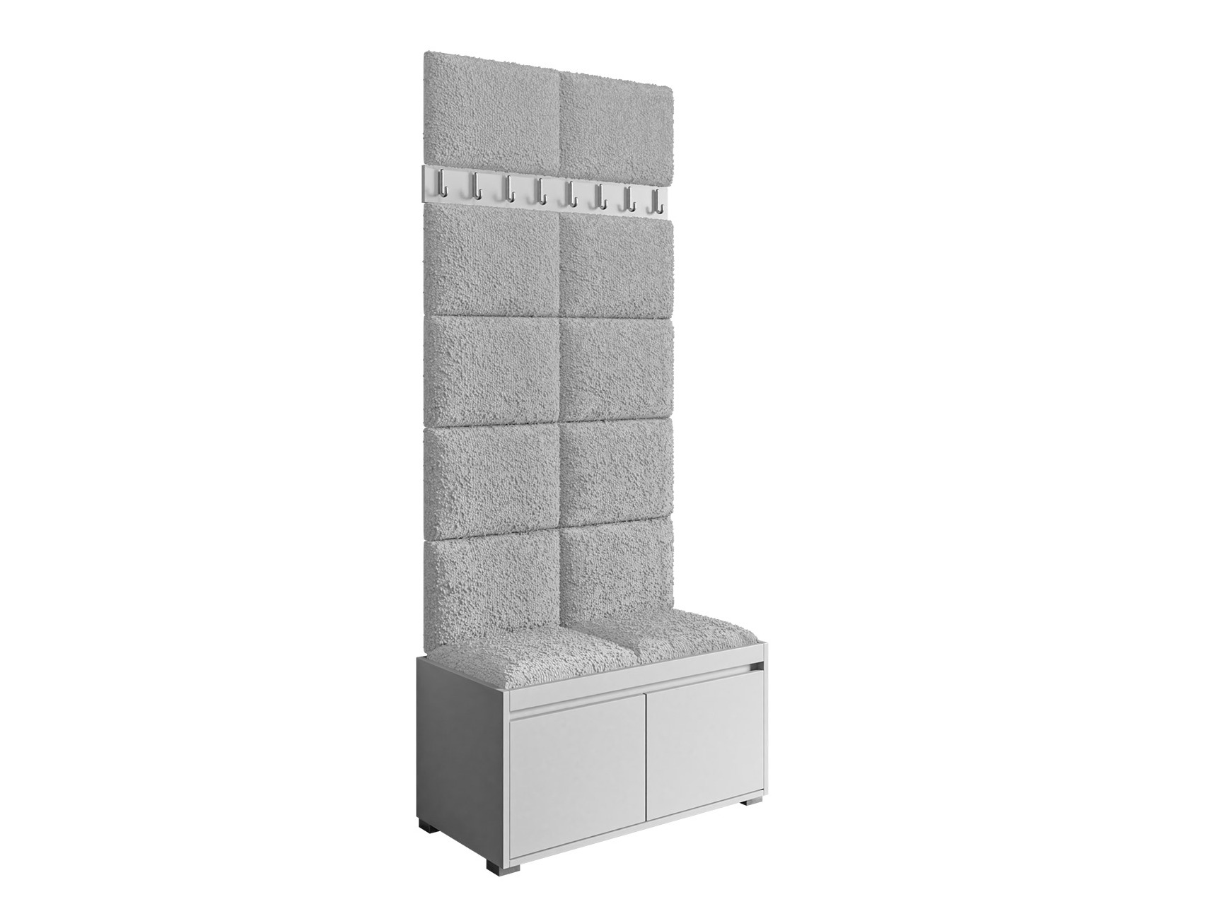 Prieškambario komplektas Comfivo Pinus IV (Balta + Abriamo 06)