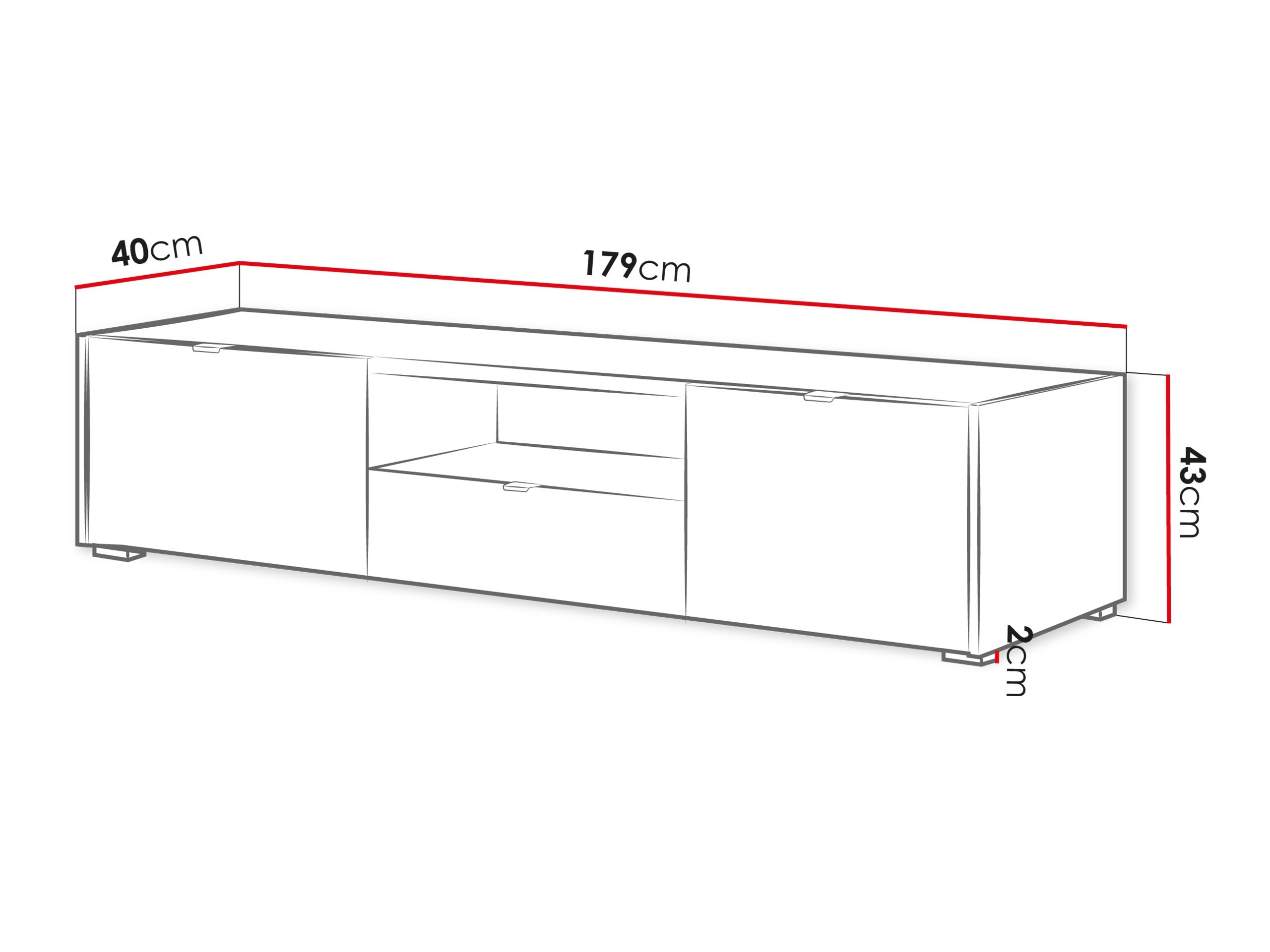 TV staliukas Comfivo Ordo