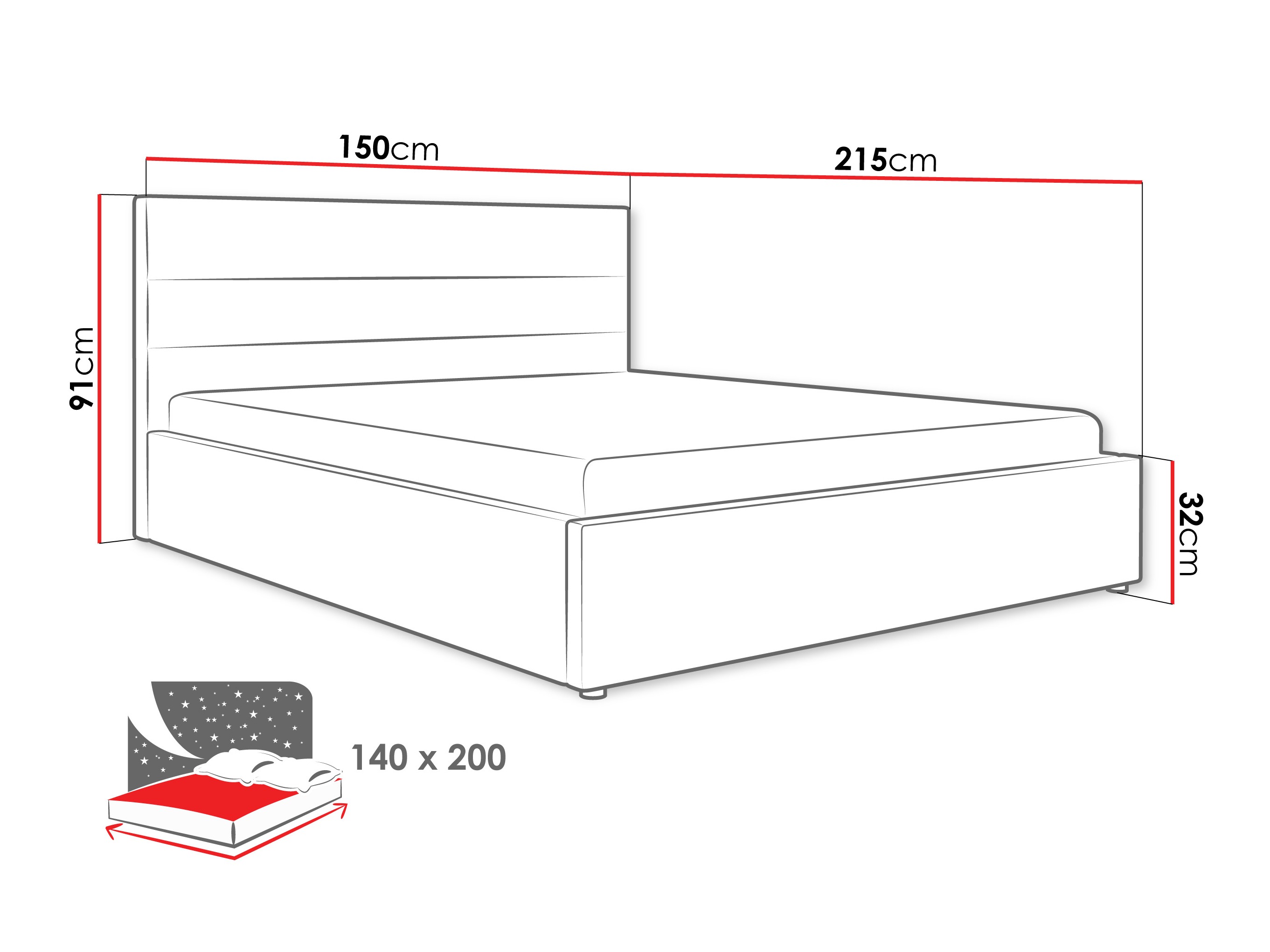 Lova Comfivo 454 (Pilka)