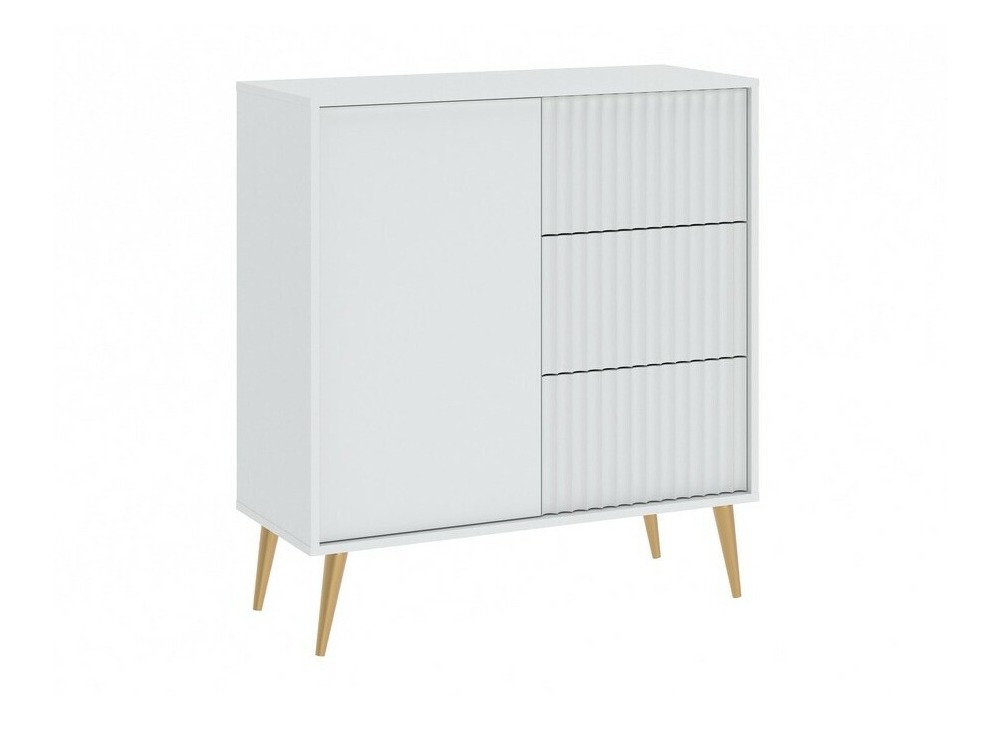 Komoda Cirferi 100 (Balta + Auksinė)