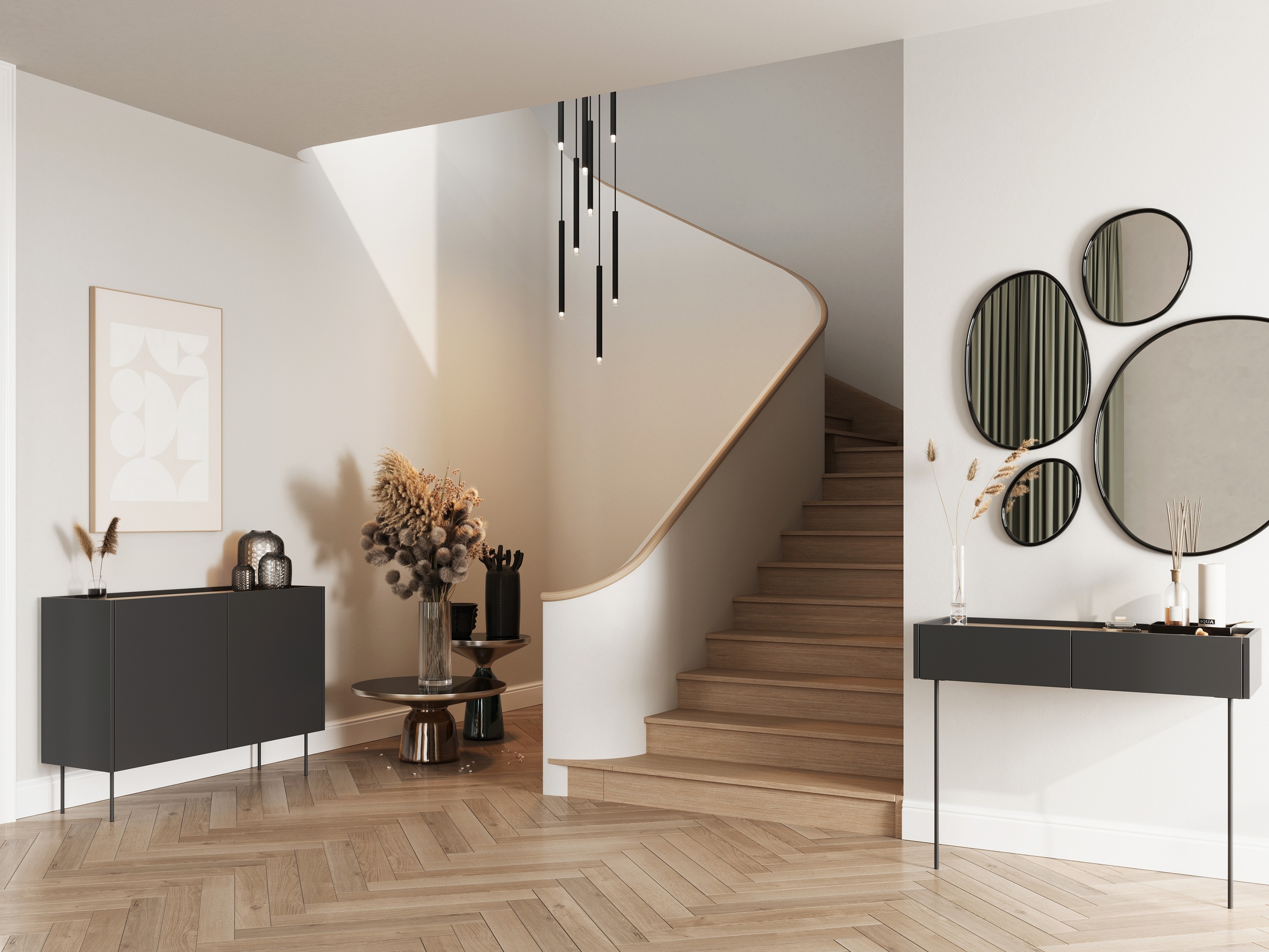 Spintelė Tivdala 101 (Ąžuolas + Matinė juoda)