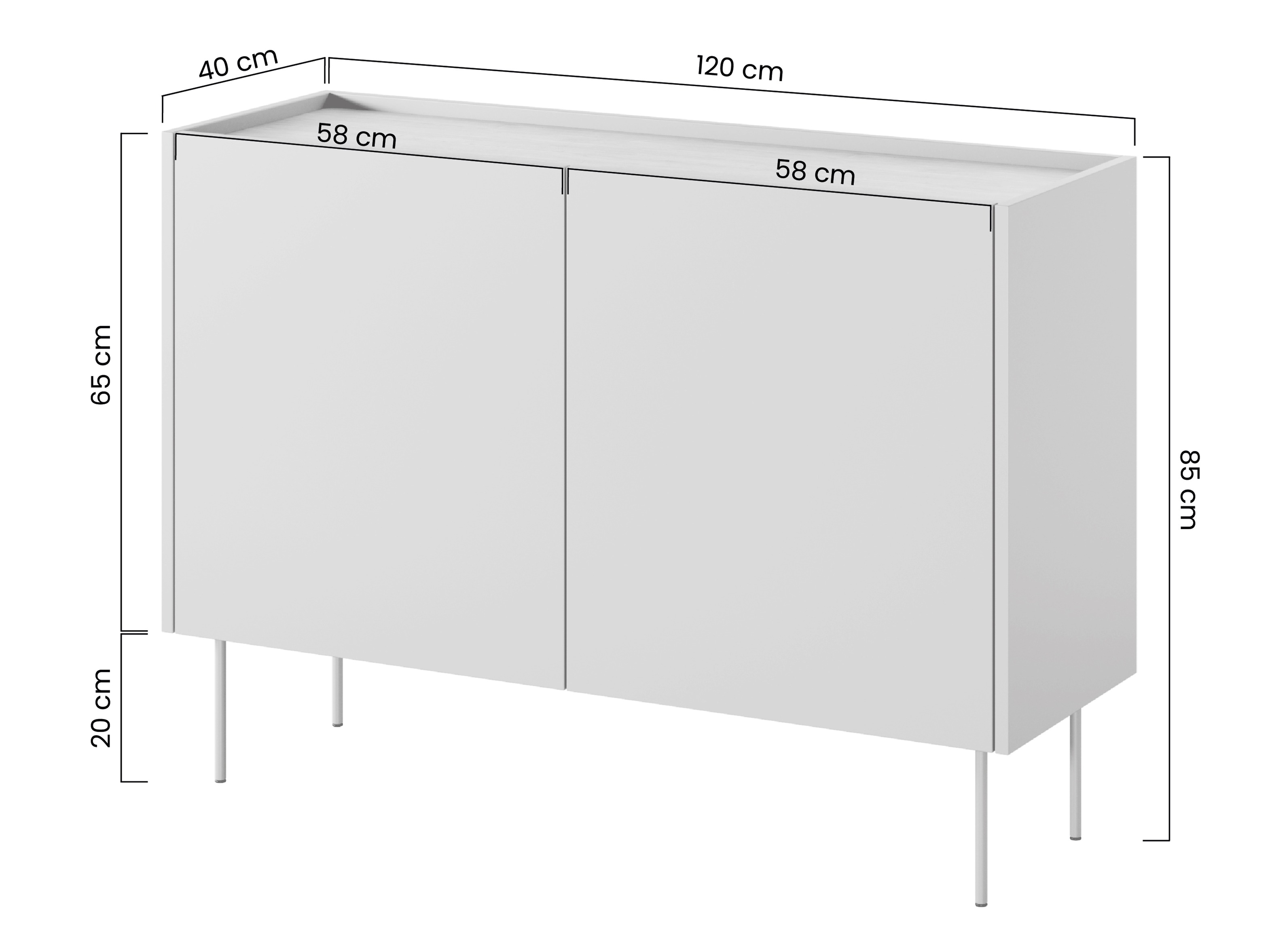 Spintelė Tivdala 101 (Ąžuolas + Matinė juoda)