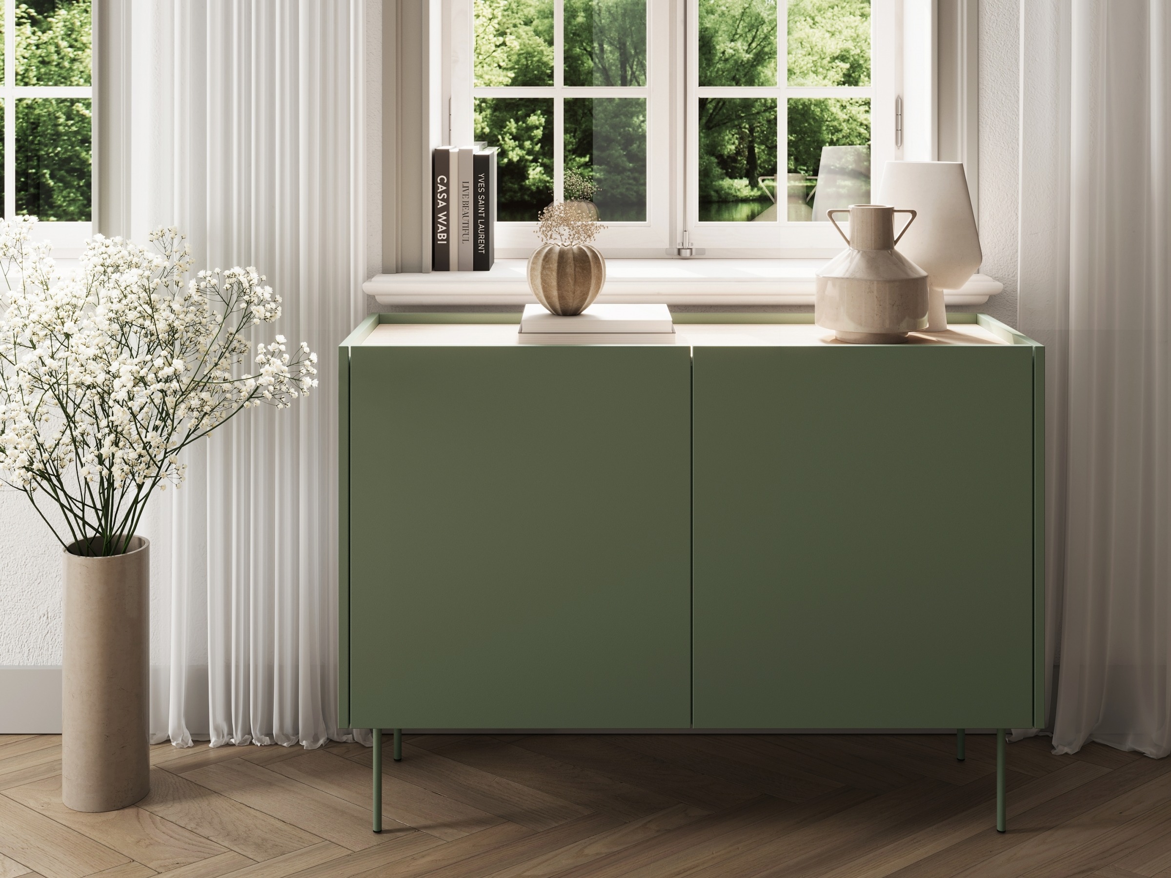 Spintelė Tivdala 101 (Ąžuolas + Matinė žalia)