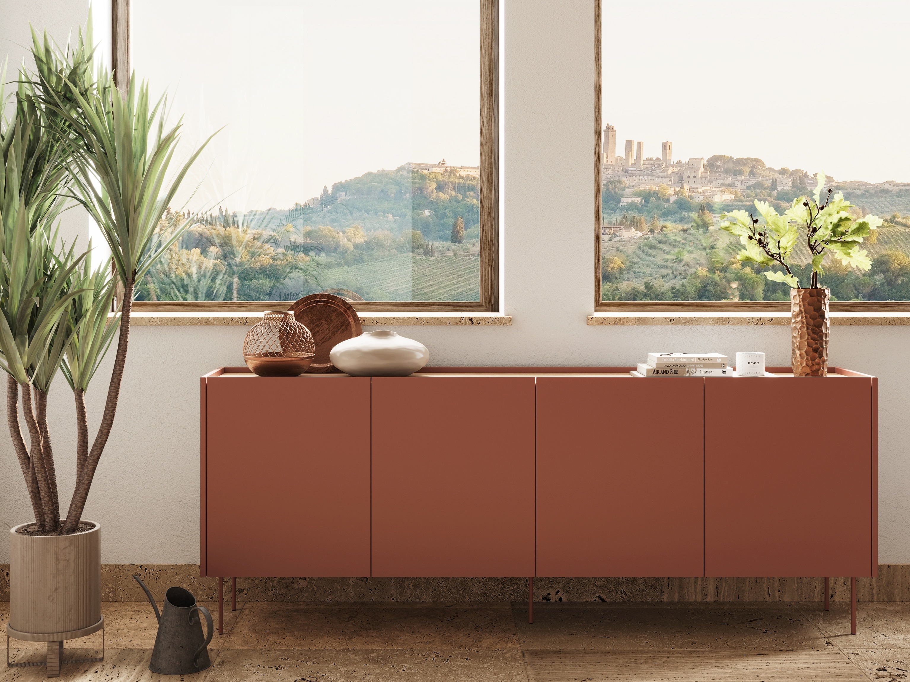 Spintelė Tivdala 105 (Ąžuolas + Matinė raudona)