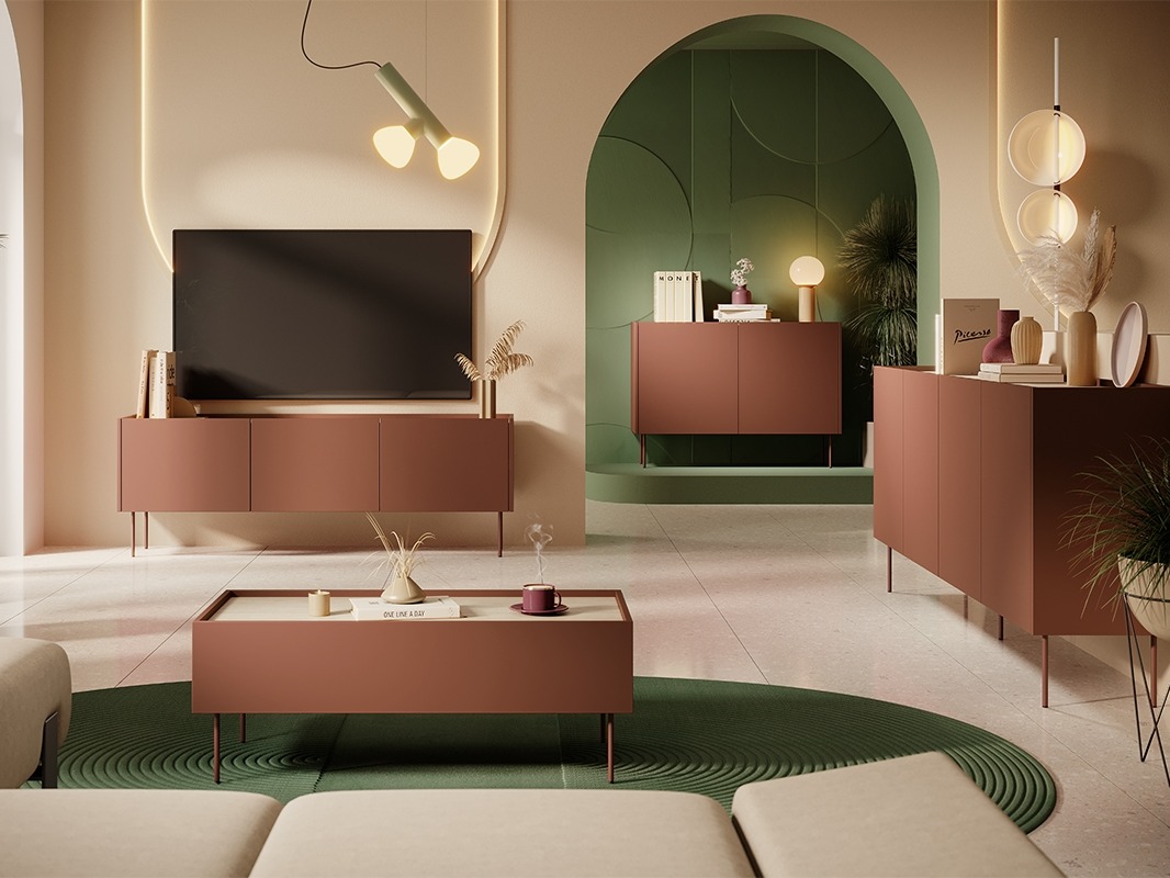 Spintelė Tivdala 105 (Ąžuolas + Matinė raudona)