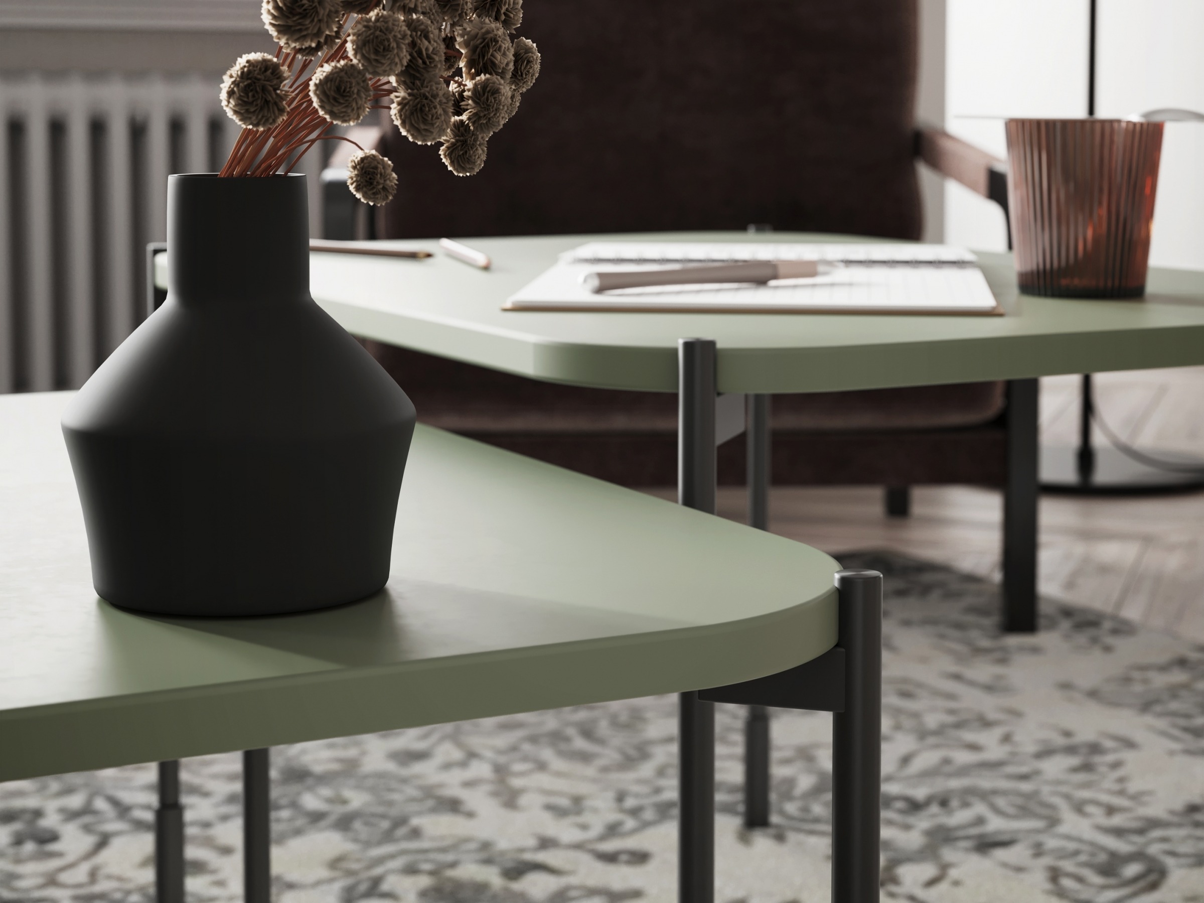 Žurnalinis staliukas Veselbi 109 (Chaki)