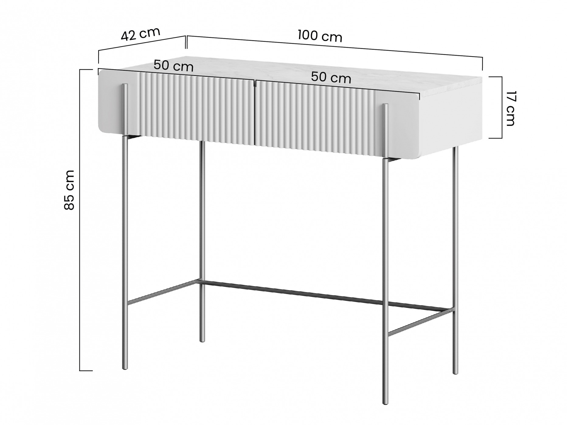 Konsolė Etrvero 102 (Juoda)