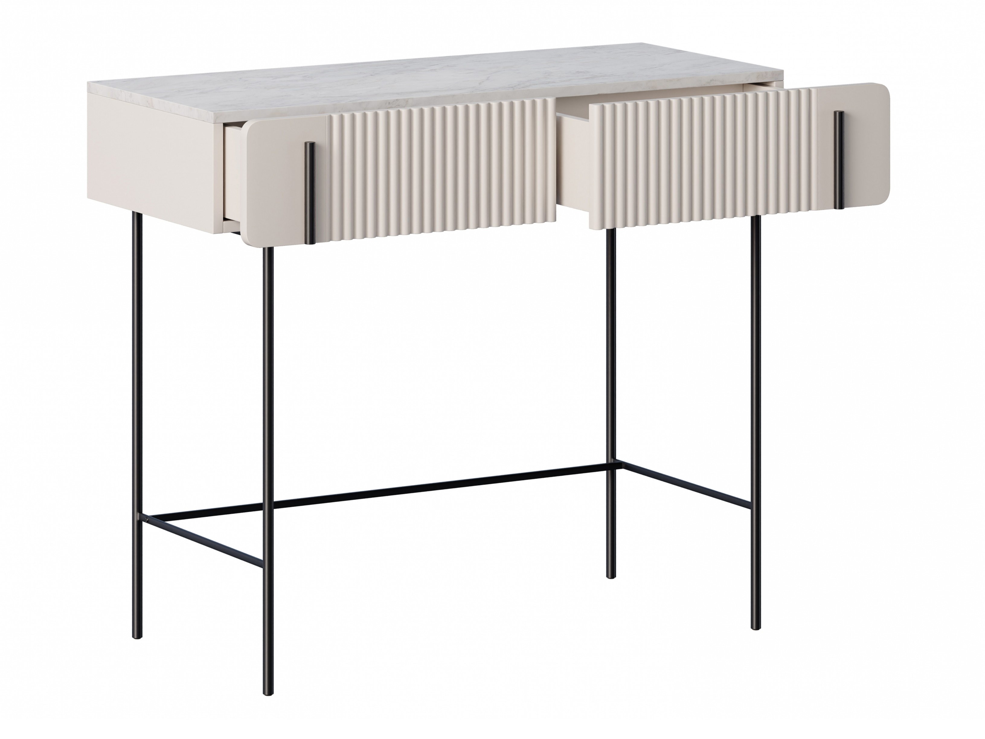 Konsolė Etrvero 102 (Kašmyras + Baltas marmuras)