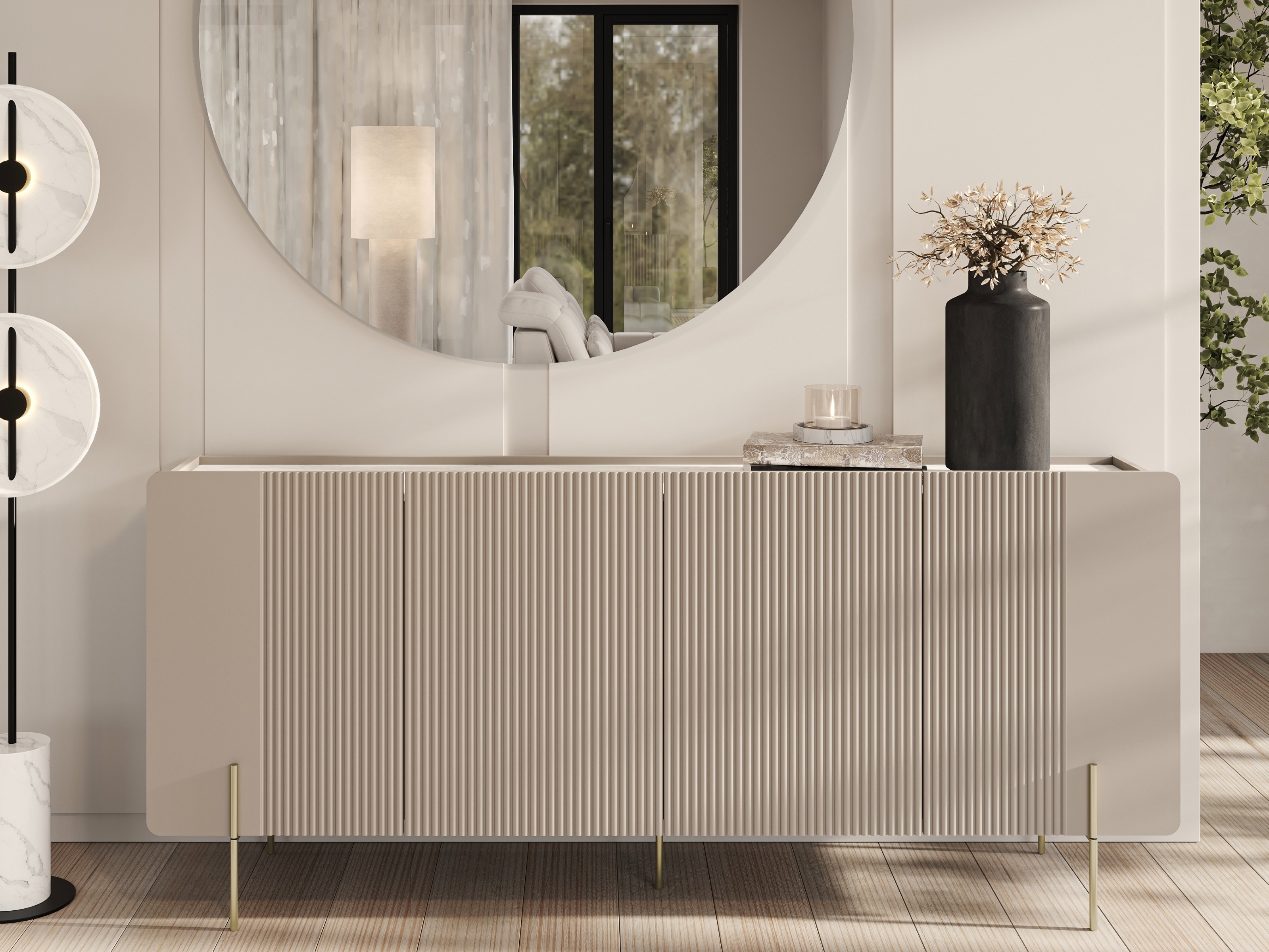 Spintelė Etrvero 105 (Kašmyras + Baltas marmuras)