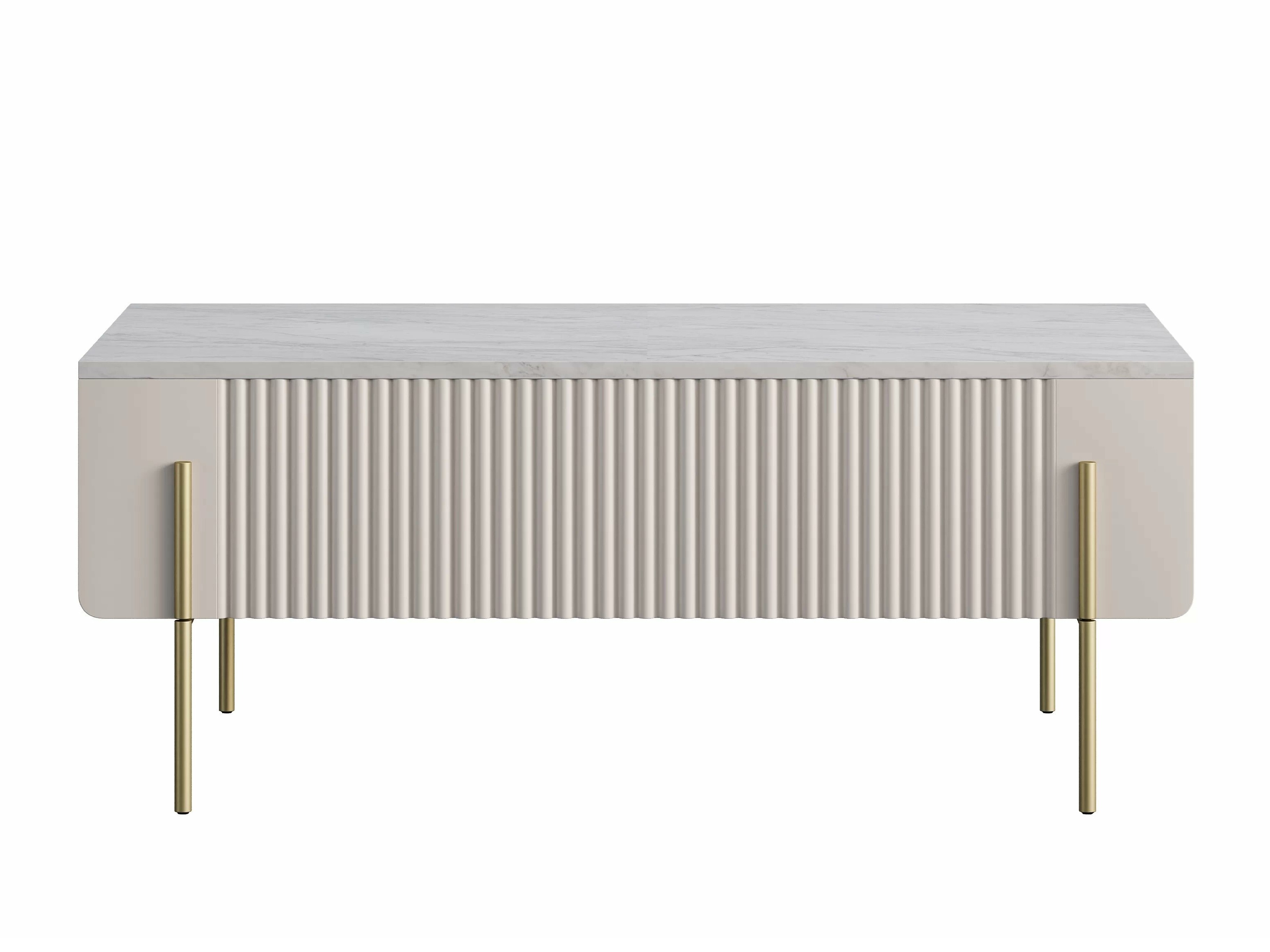 Žurnalinis staliukas Etrvero 106 (Kašmyras + Baltas marmuras)