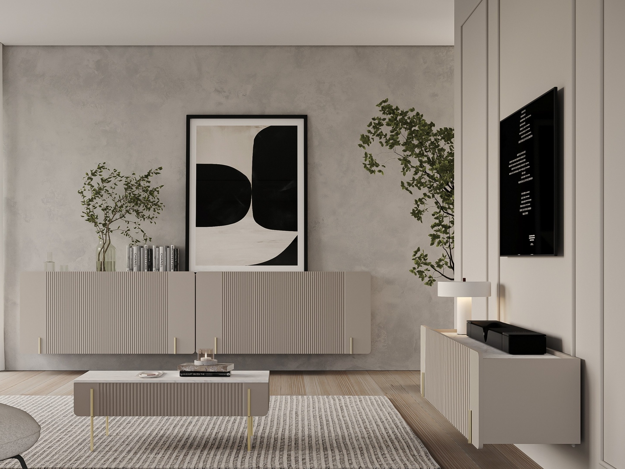 Žurnalinis staliukas Etrvero 106 (Kašmyras + Baltas marmuras)