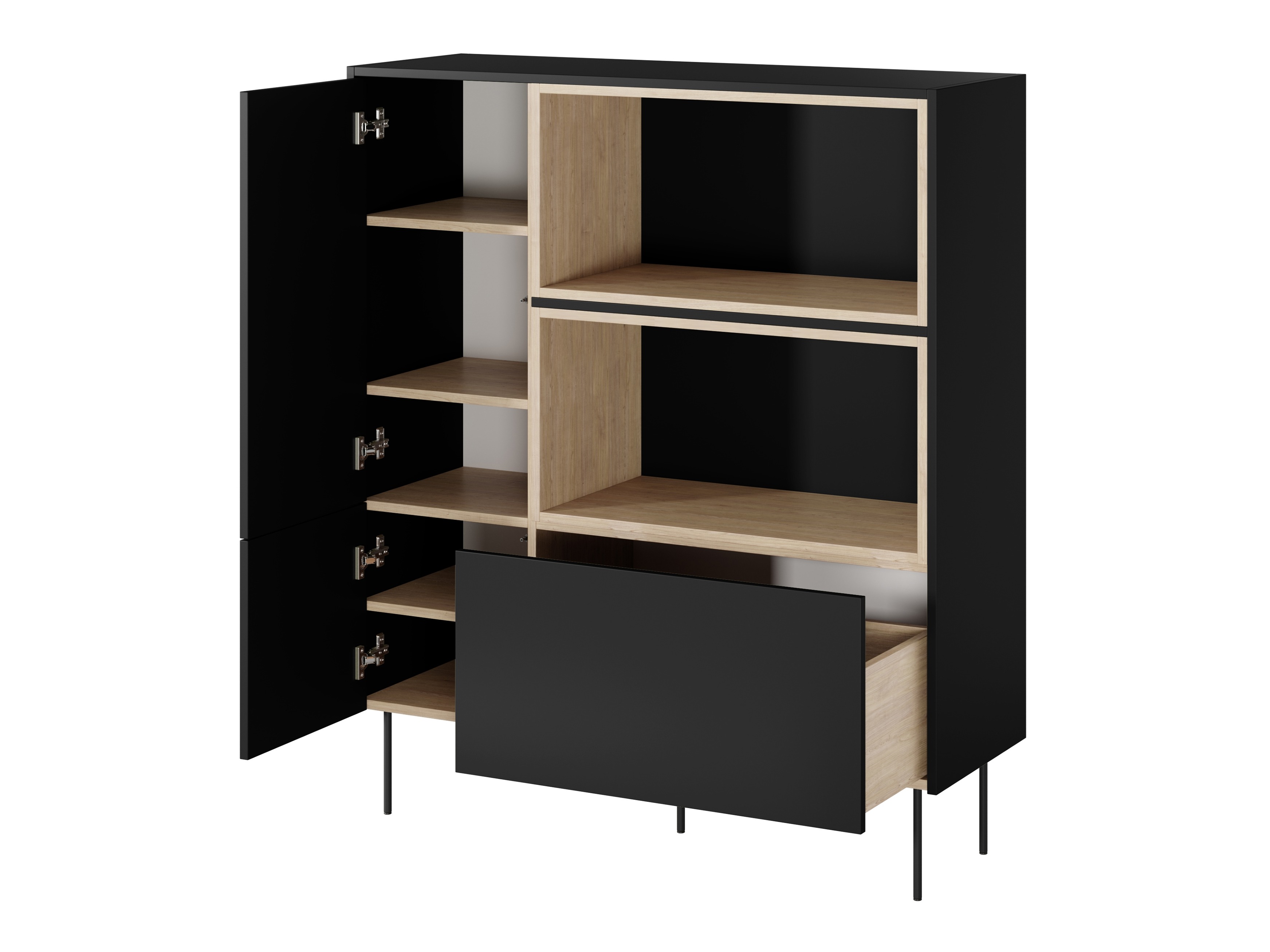 Lentyna Tivdala 112 (Ąžuolas + Matinė juoda)