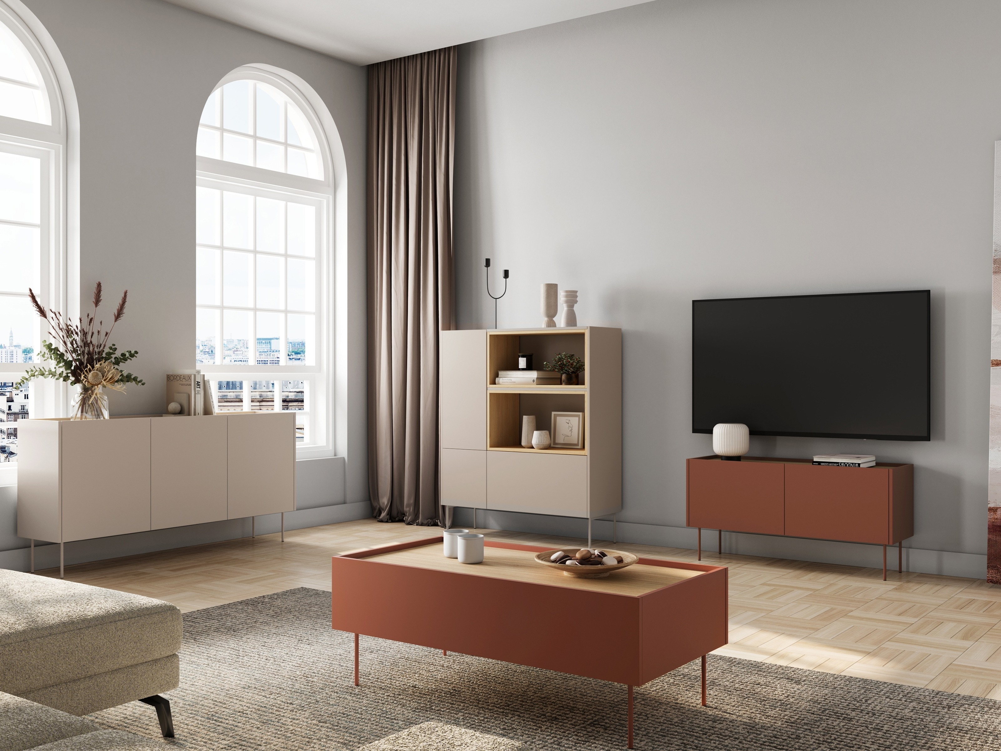 Lentyna Tivdala 112 (Ąžuolas + Matinė raudona)