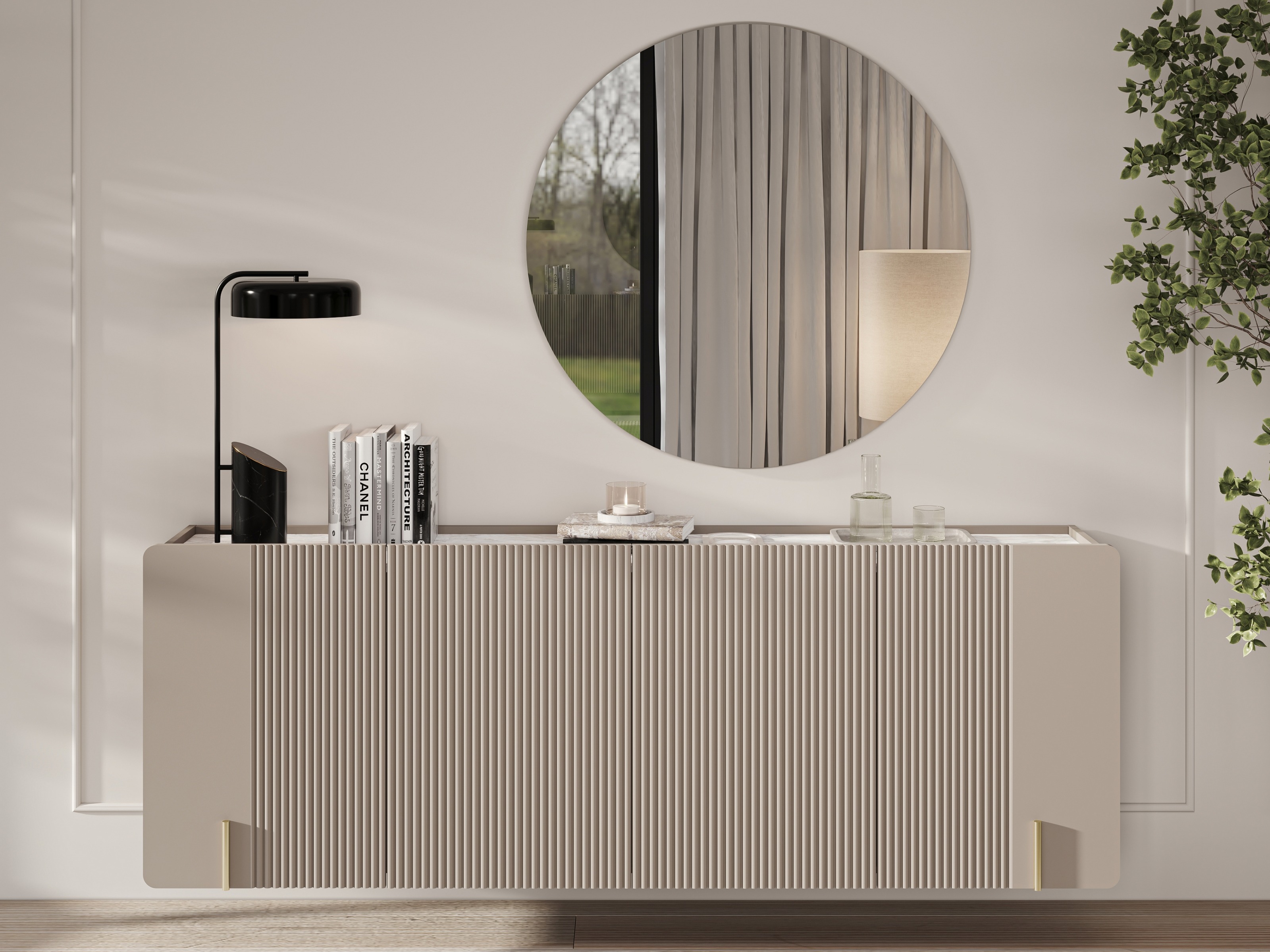 Spintelė Etrvero 110 (Kašmyras + Baltas marmuras)