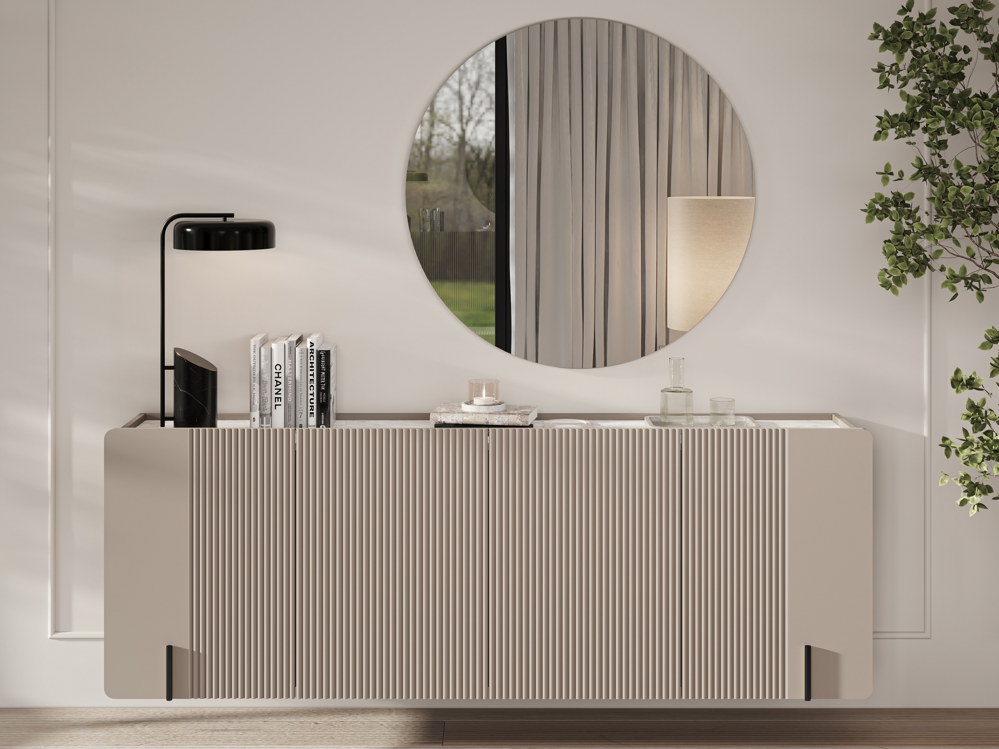 Spintelė Etrvero 110 (Kašmyras + Baltas marmuras)