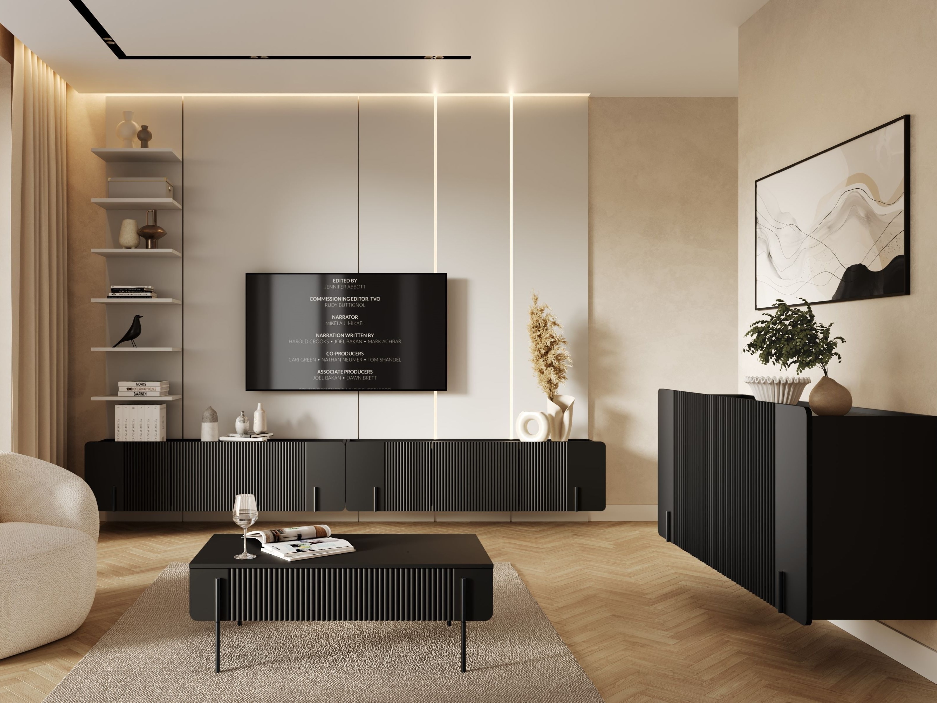 TV staliukas Etrvero 112 (Juoda)