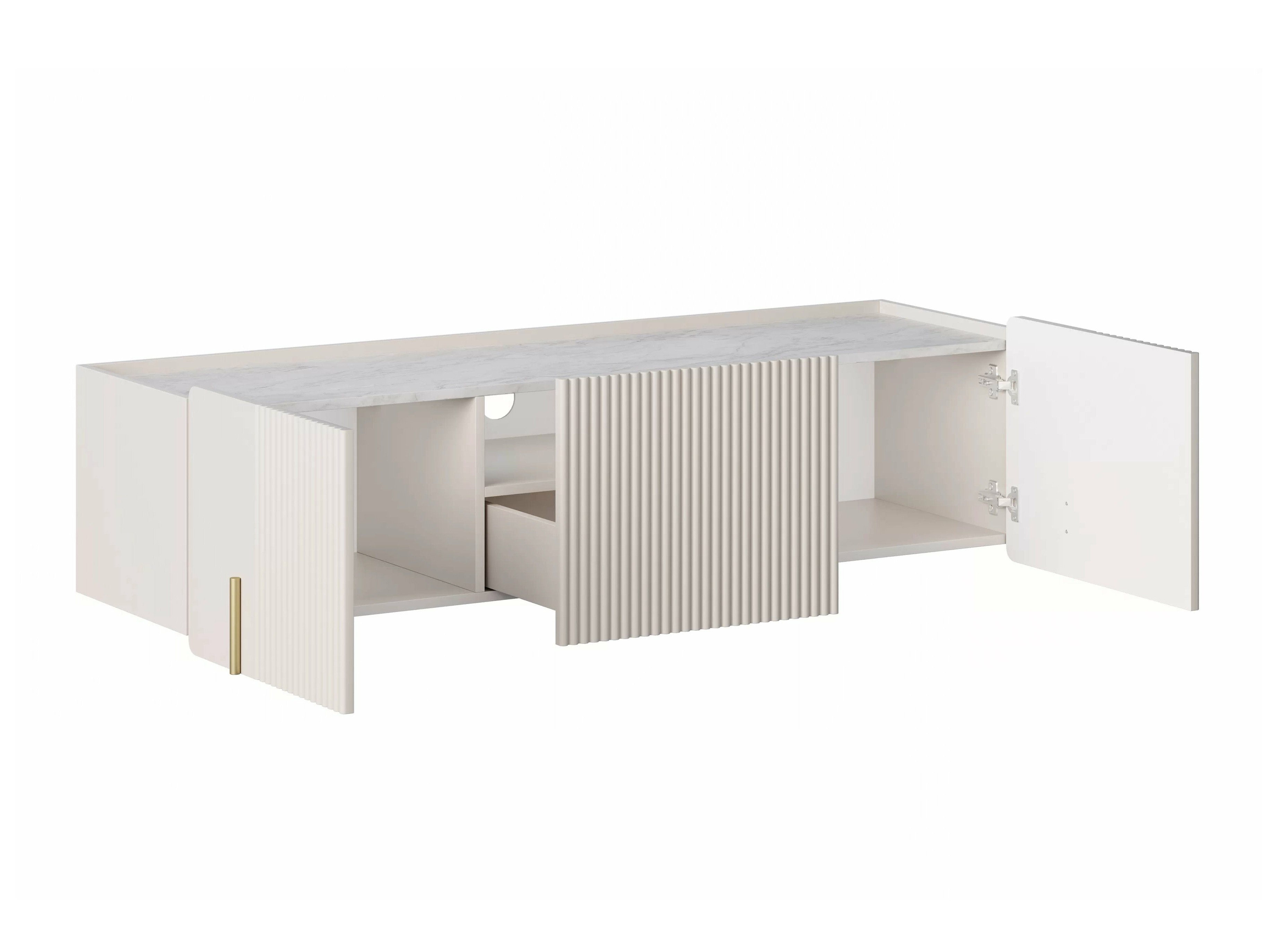 TV staliukas Etrvero 112 (Kašmyras + Baltas marmuras)