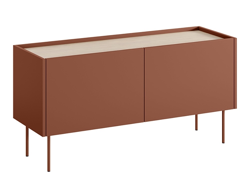 TV staliukas Tivdala 113 (Matinė raudona + Ąžuolas)