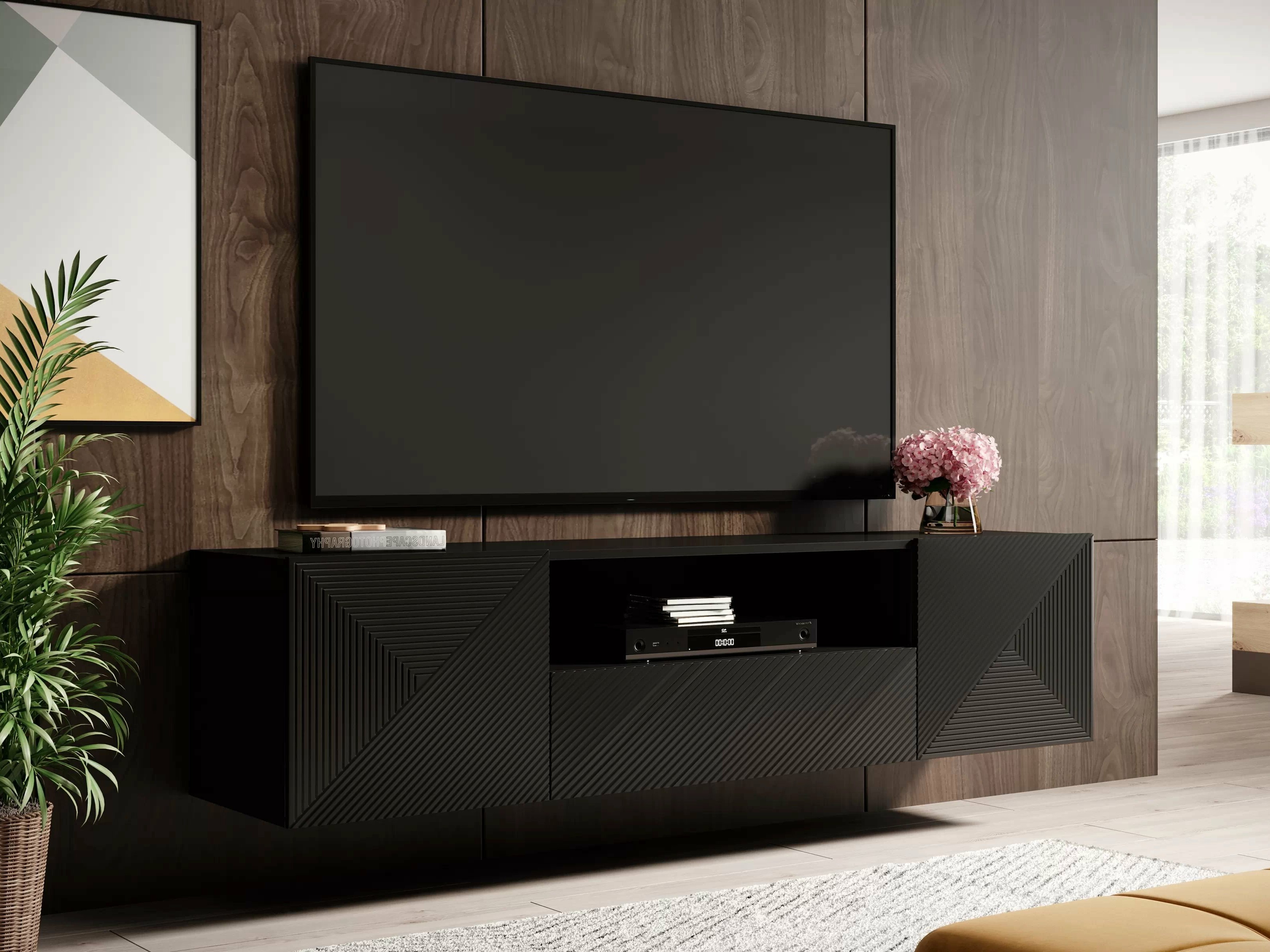 TV staliukas Dortivi 101 (Matinė juoda)