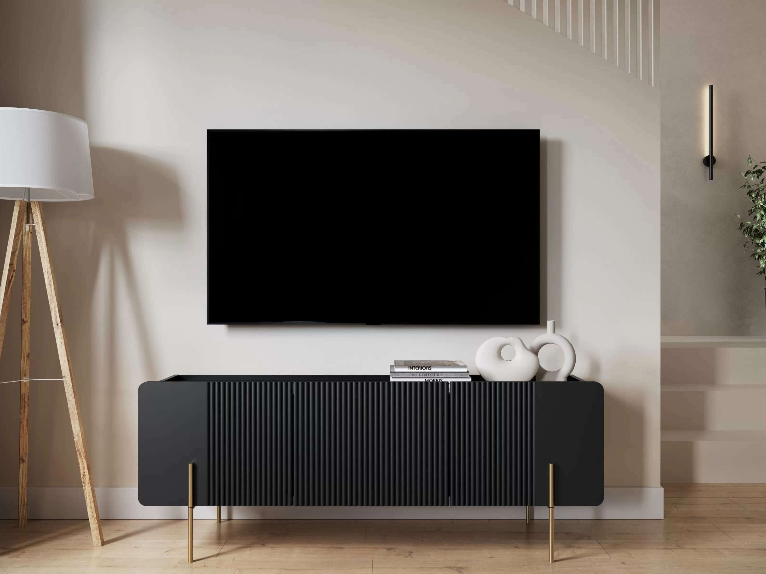 TV staliukas Etrvero 100 (Juoda)