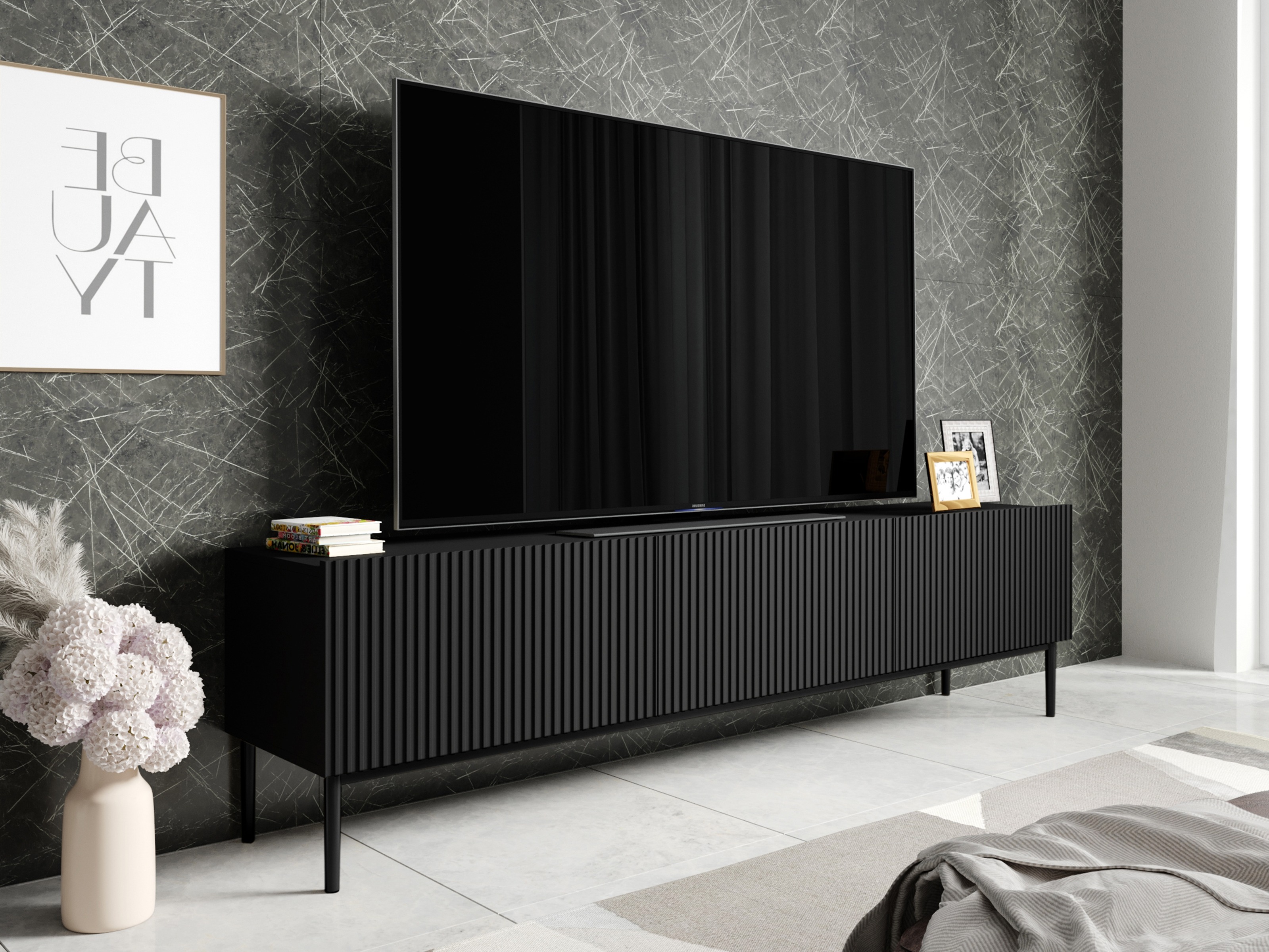 TV staliukas Melfelu 103 (Juoda)