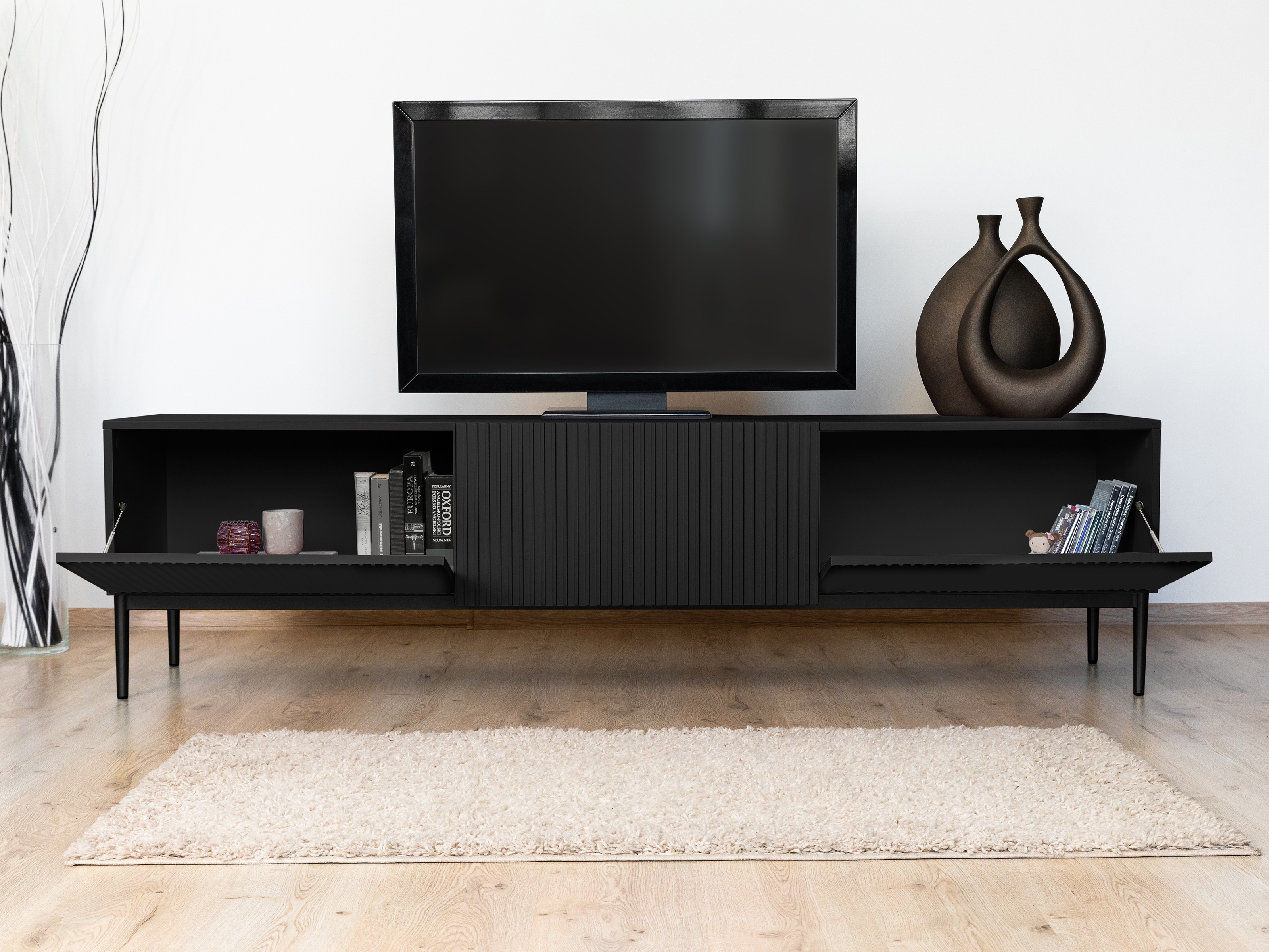 TV staliukas Melfelu 103 (Juoda)