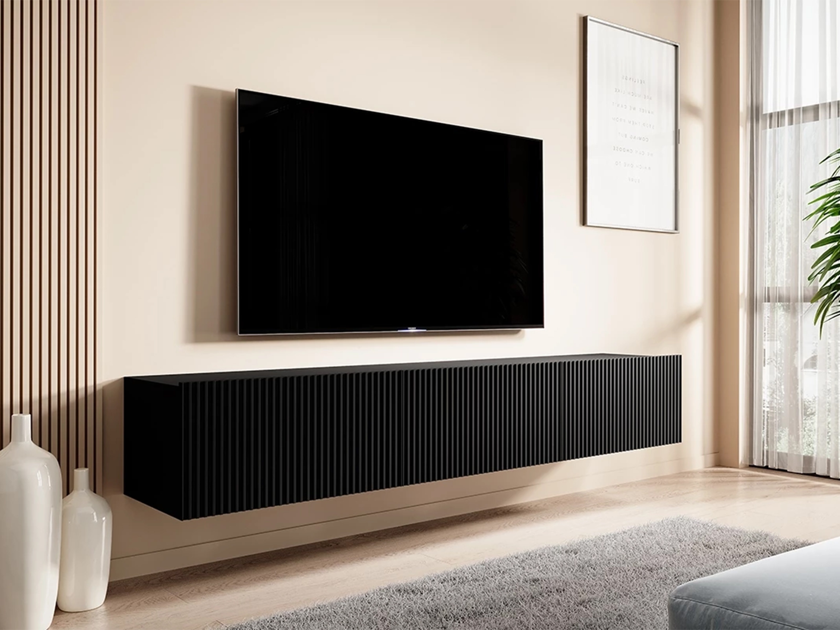 TV staliukas Melfelu 104 (Juoda)