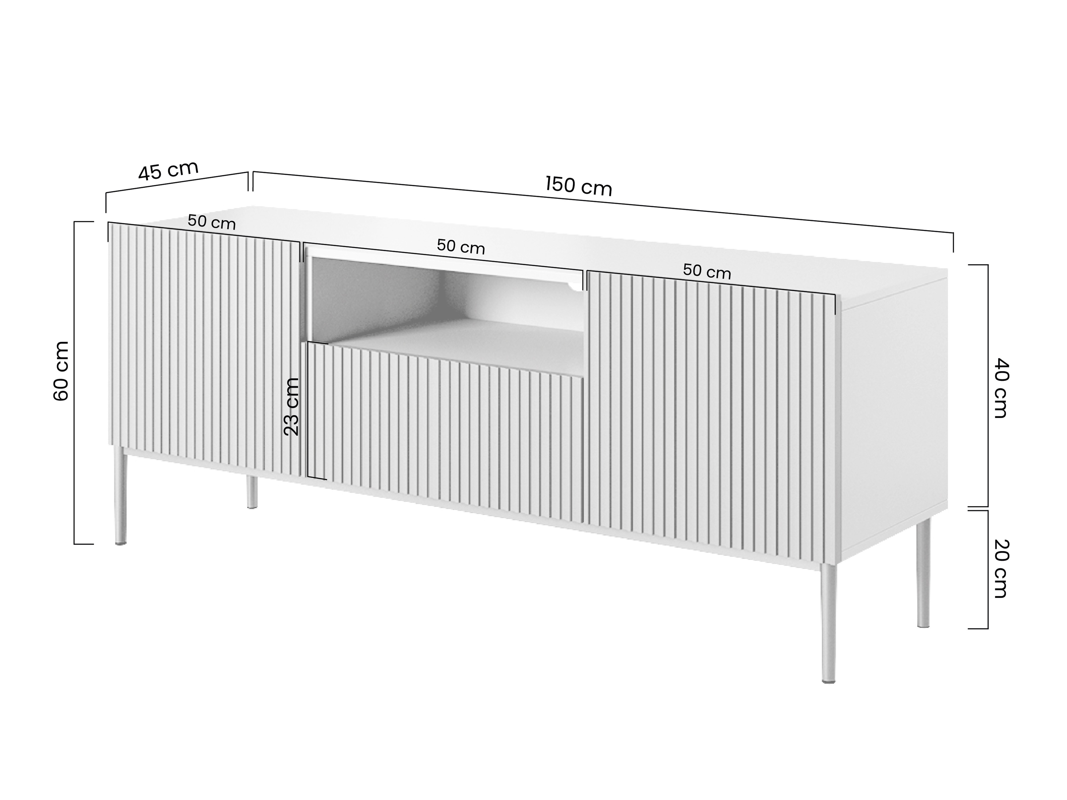 TV staliukas Melfelu 106 (Juoda)