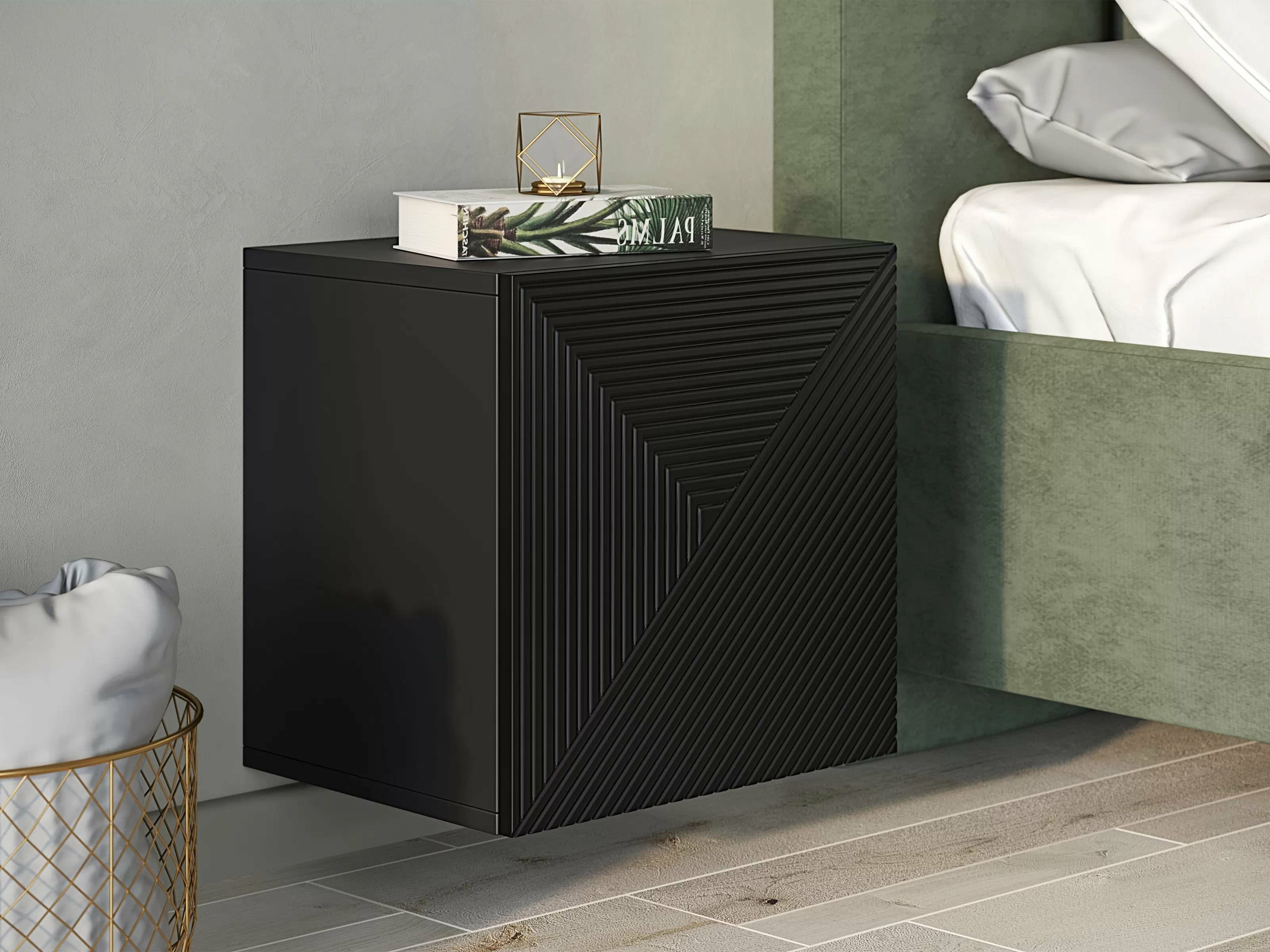 Pakabinama spintelė Dortivi 109 (Matinė juoda)