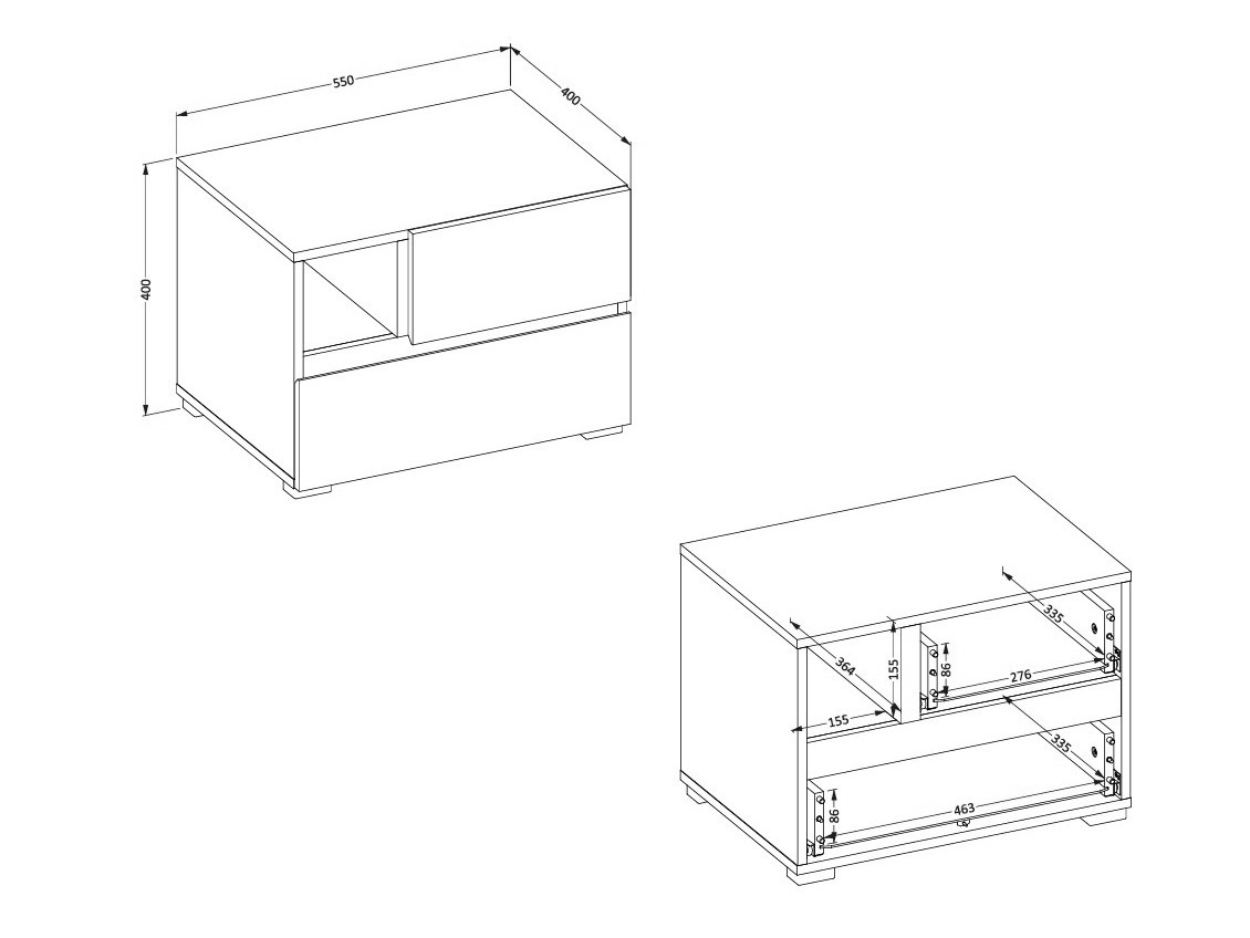 Naktinis staliukas Alfere 120 (Žalia)