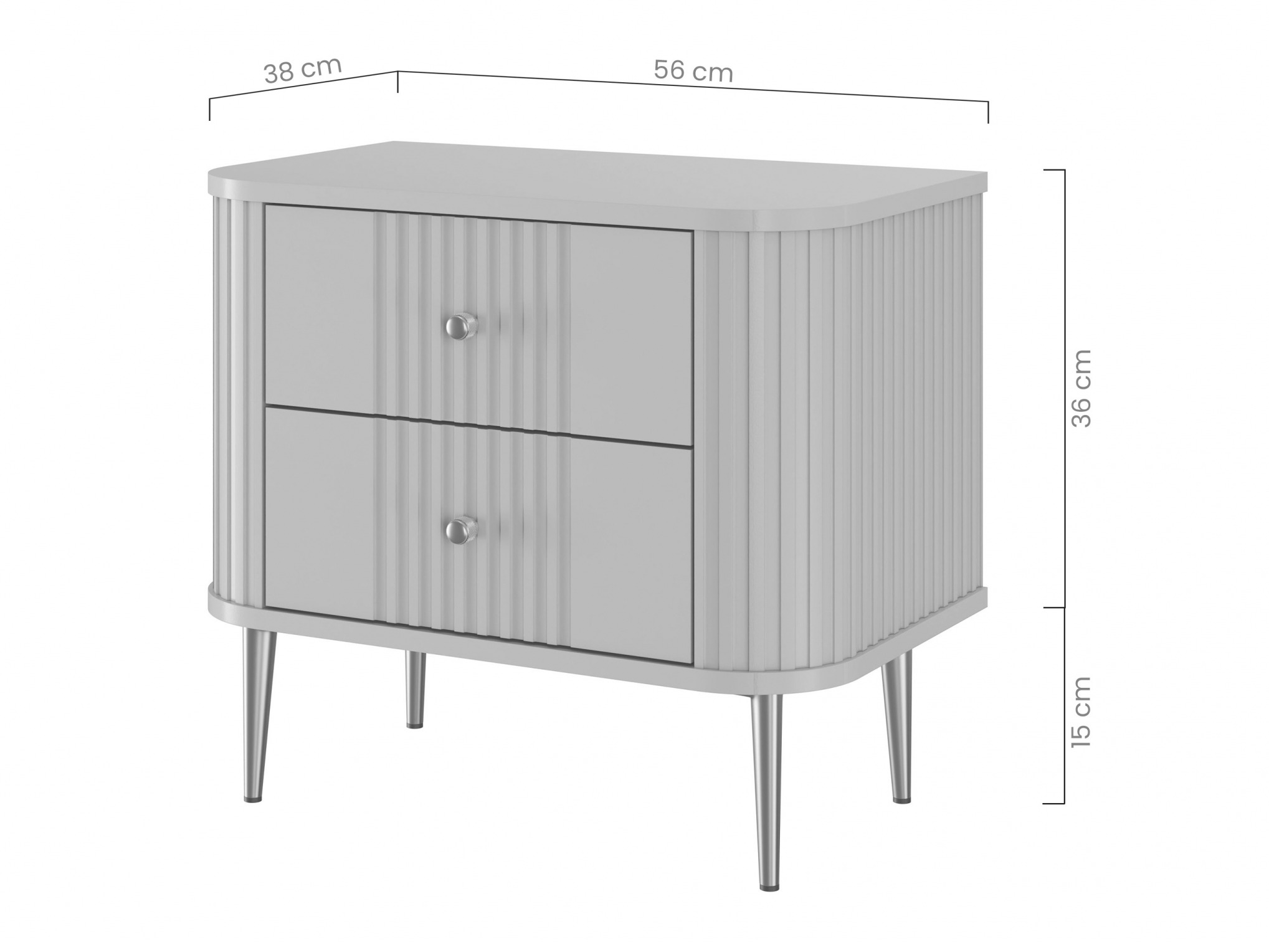 Naktinių staliukų komplektas Revtoru 106 (Kašmyras)