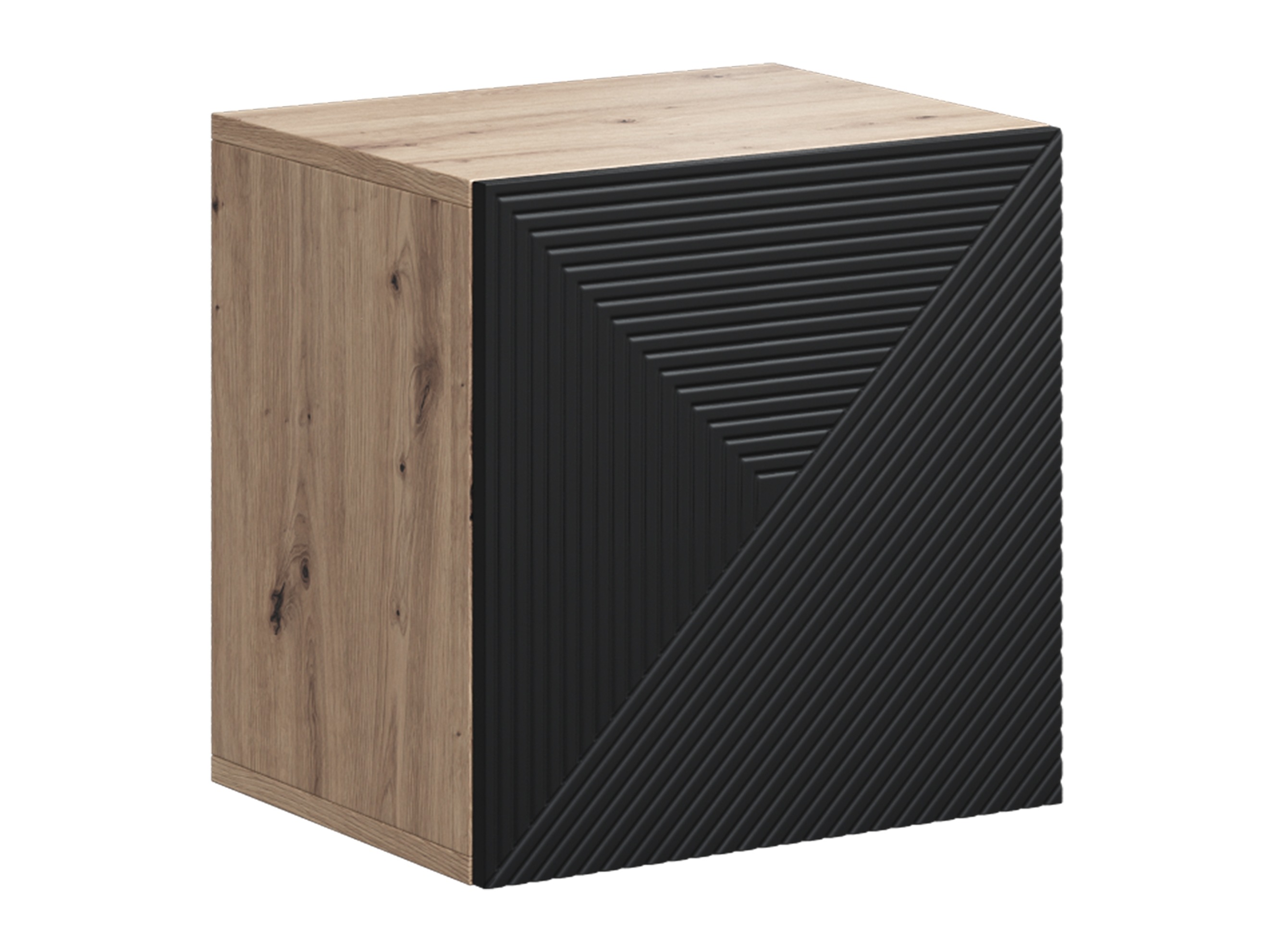 Pakabinama spintelė Dortivi 109 (Artisan ąžuolas + Matinė juoda)